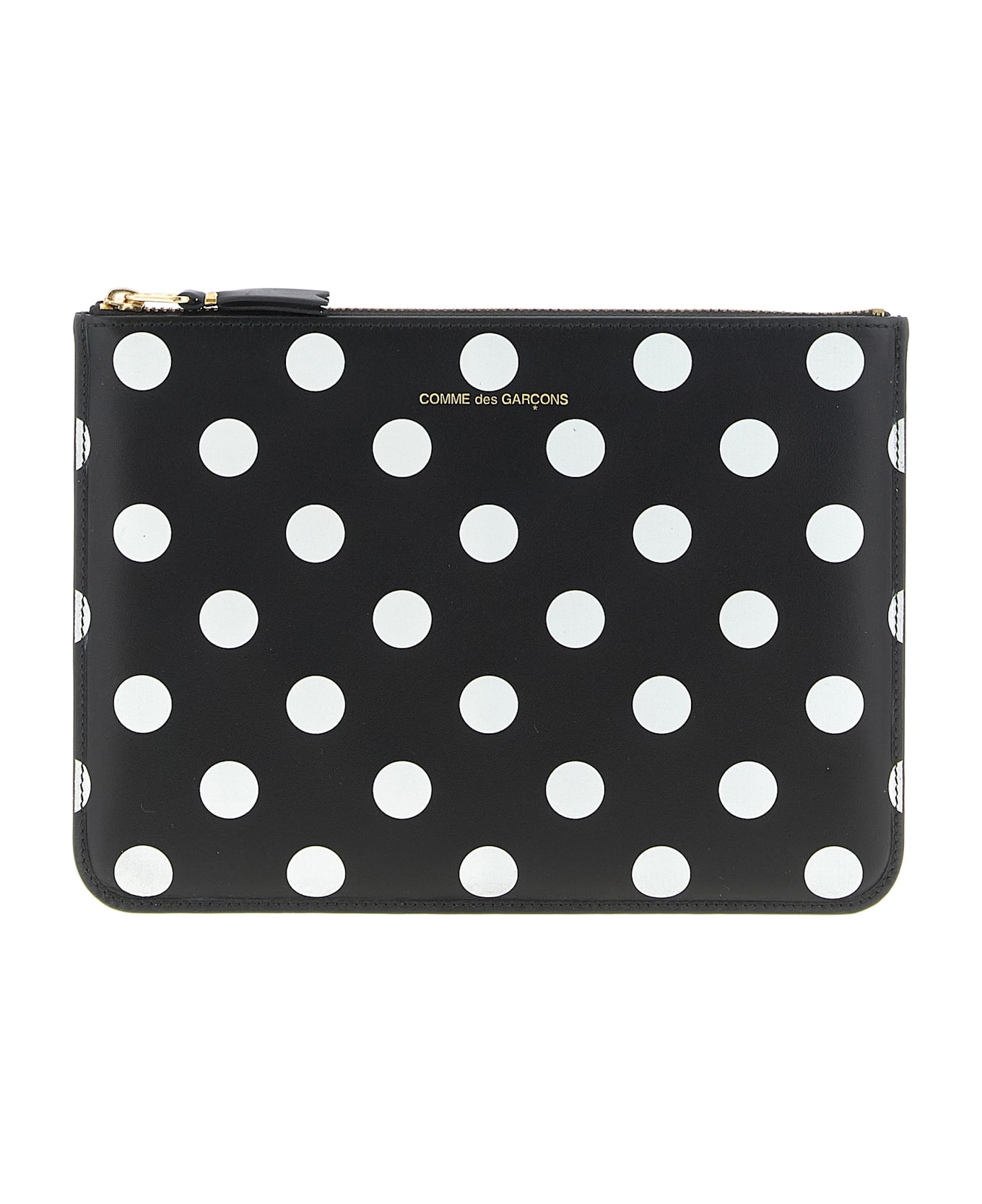 Comme des Garçons Wallet 
polka Dots Printed
 Wallet - White/Black
