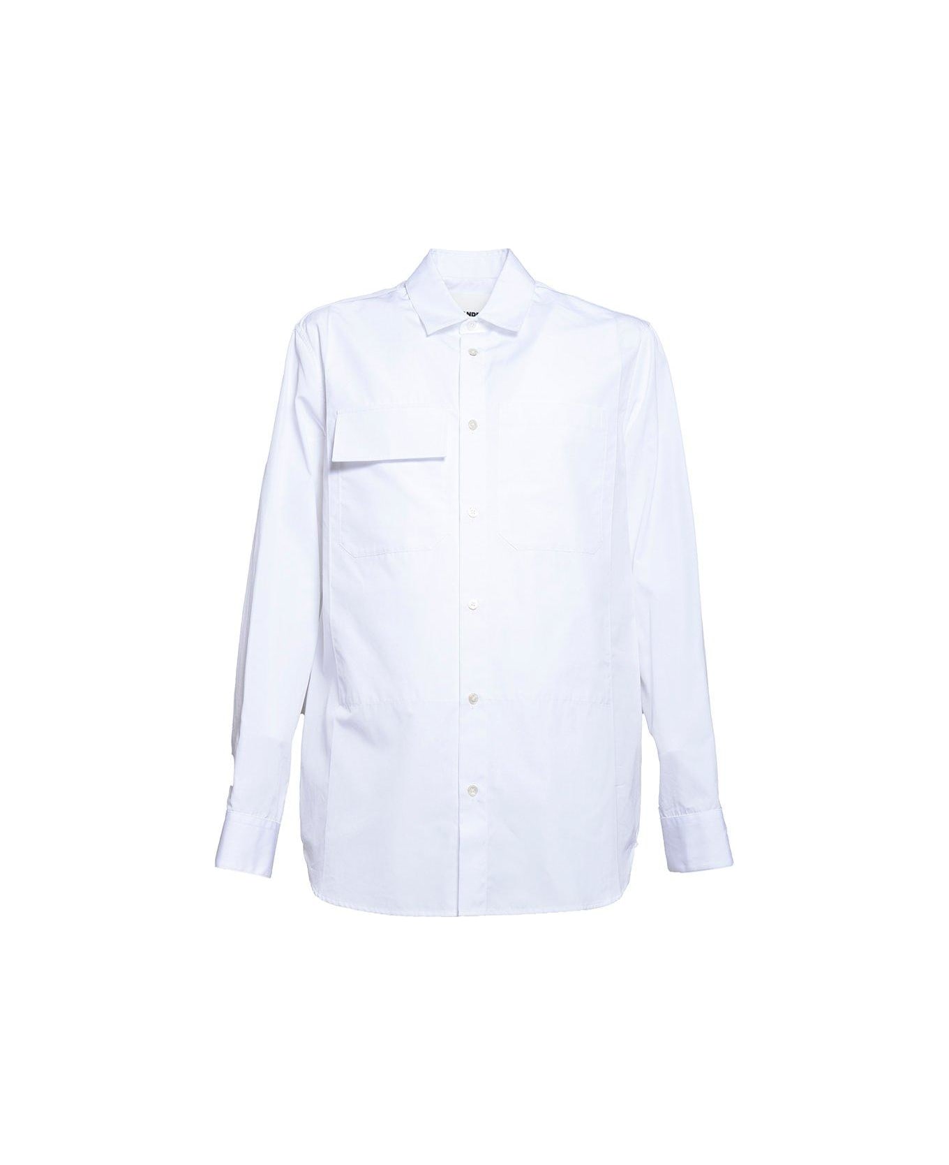 Jil Sander Buttoned Long-sleeved Shirt - Bianco