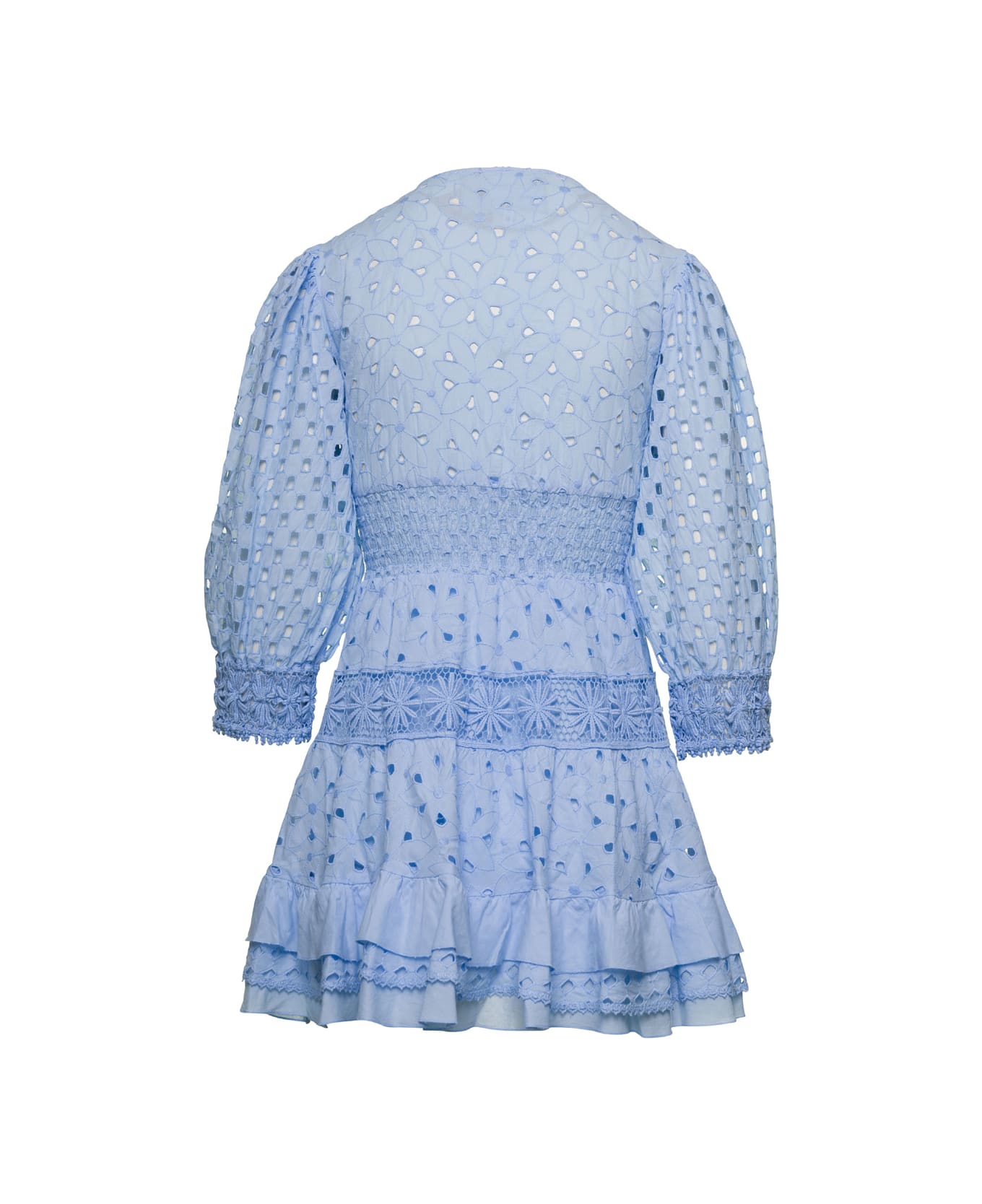 Temptation Positano Embroidered Dress - Light blue ワンピース＆ドレス
