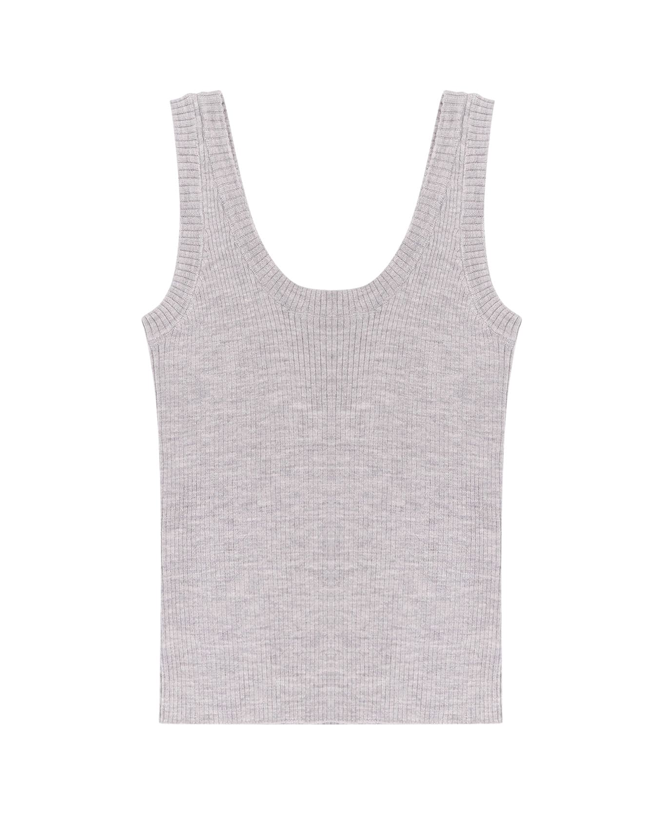Brunello Cucinelli Cashmere And Wool Tank Top With Monili Detail - CIOTTOLO