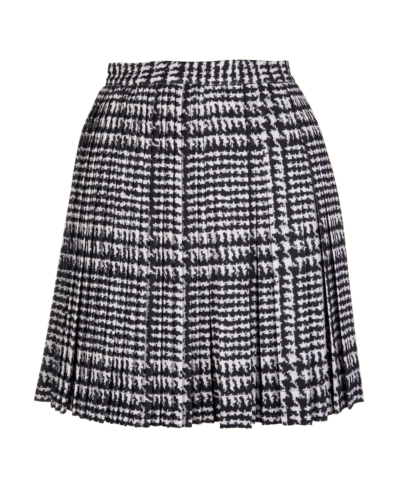 Ermanno Scervino Cady Trouser Skirt With Prince Of Wales Print - BLACK/WHITE スカート