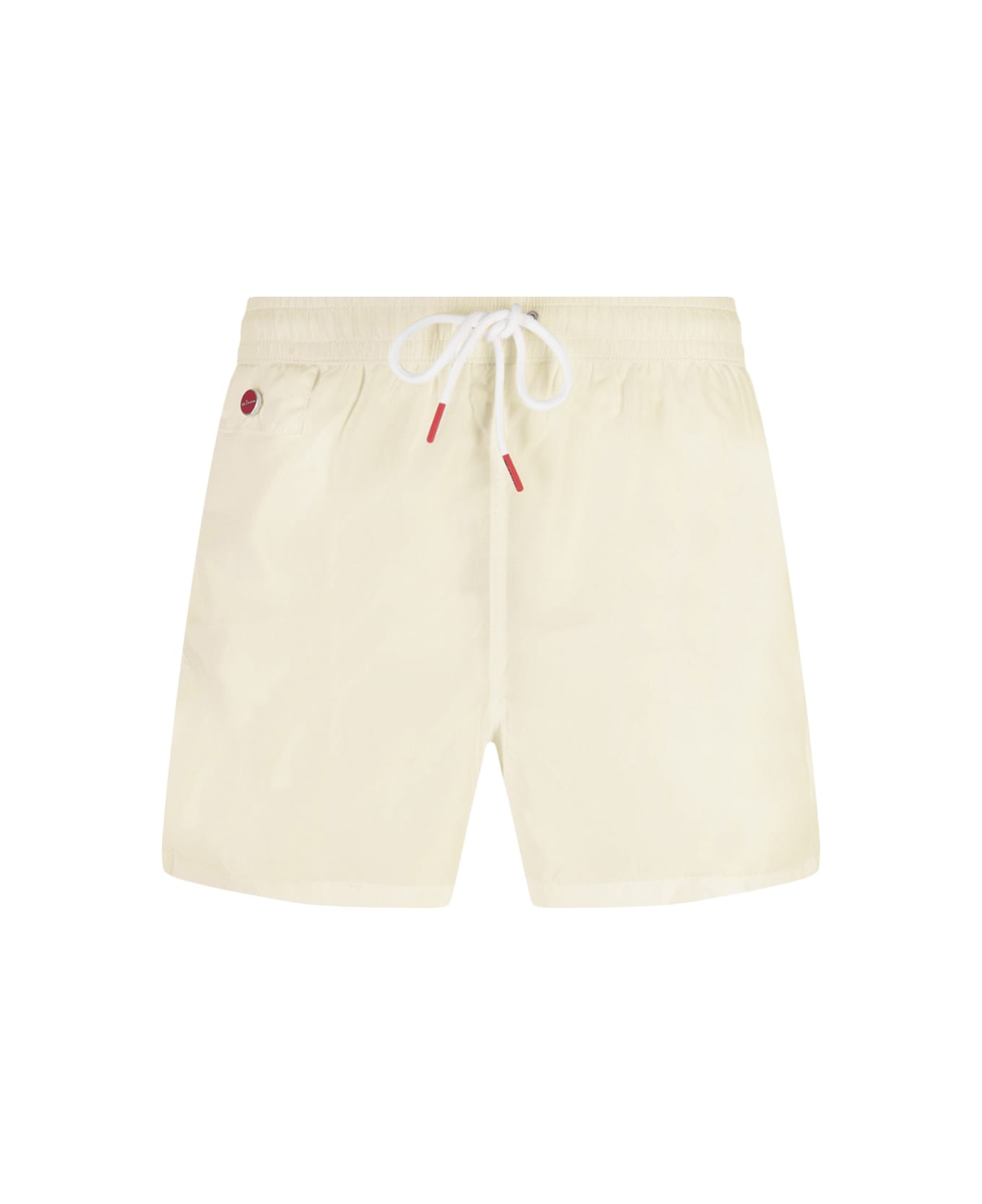Kiton Cream Swim Shorts - White