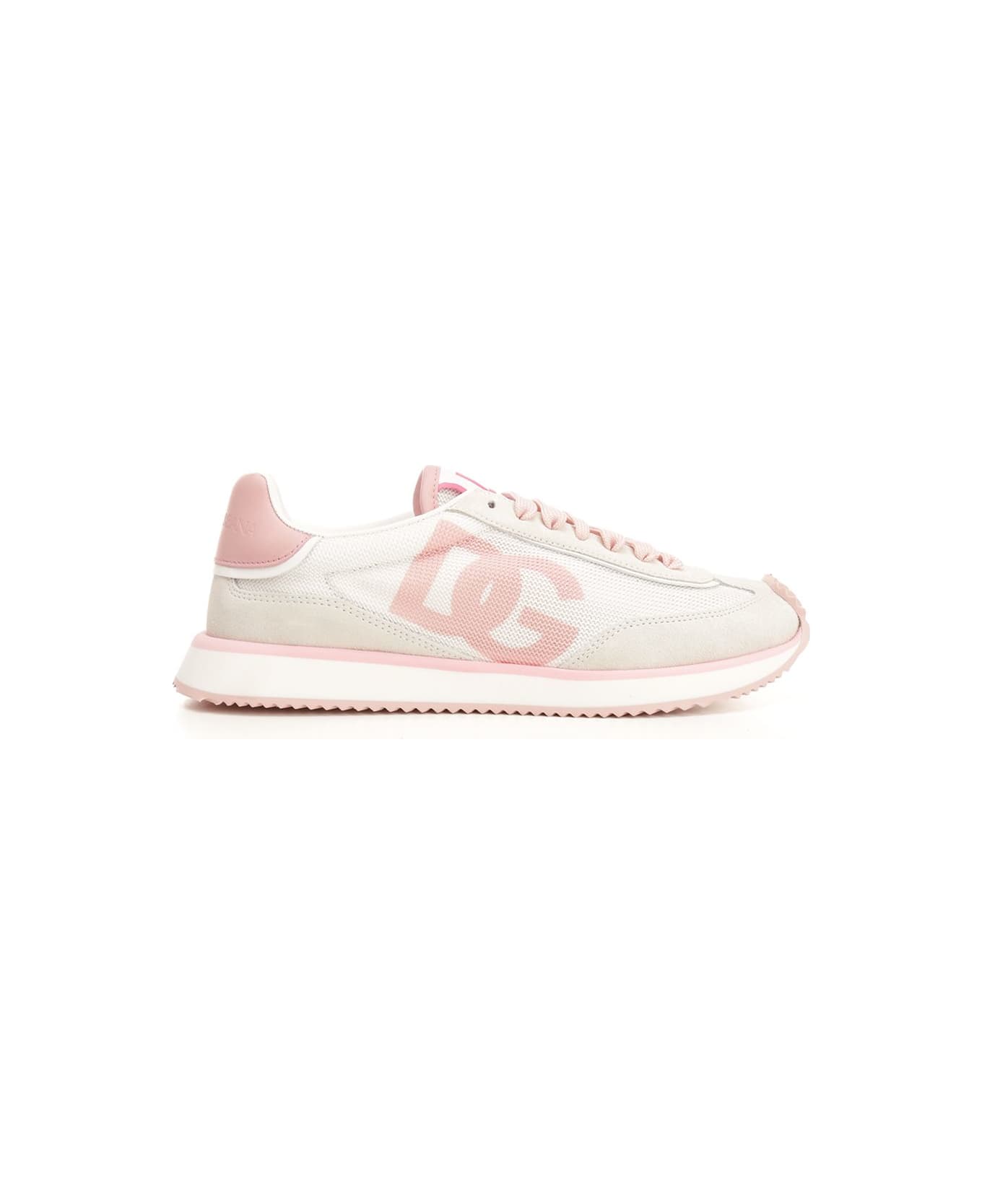 Dolce & Gabbana "dg Cushion" Mesh Sneakers - Rose