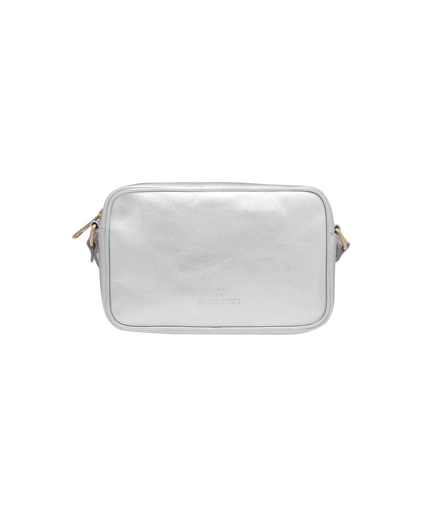 Il Bisonte Leather Crossbody Bag - Silver