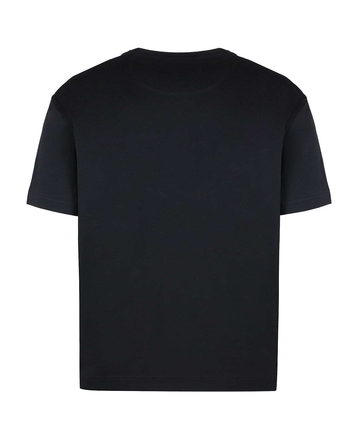 Valentino Cotton Crew-neck T-shirt - black