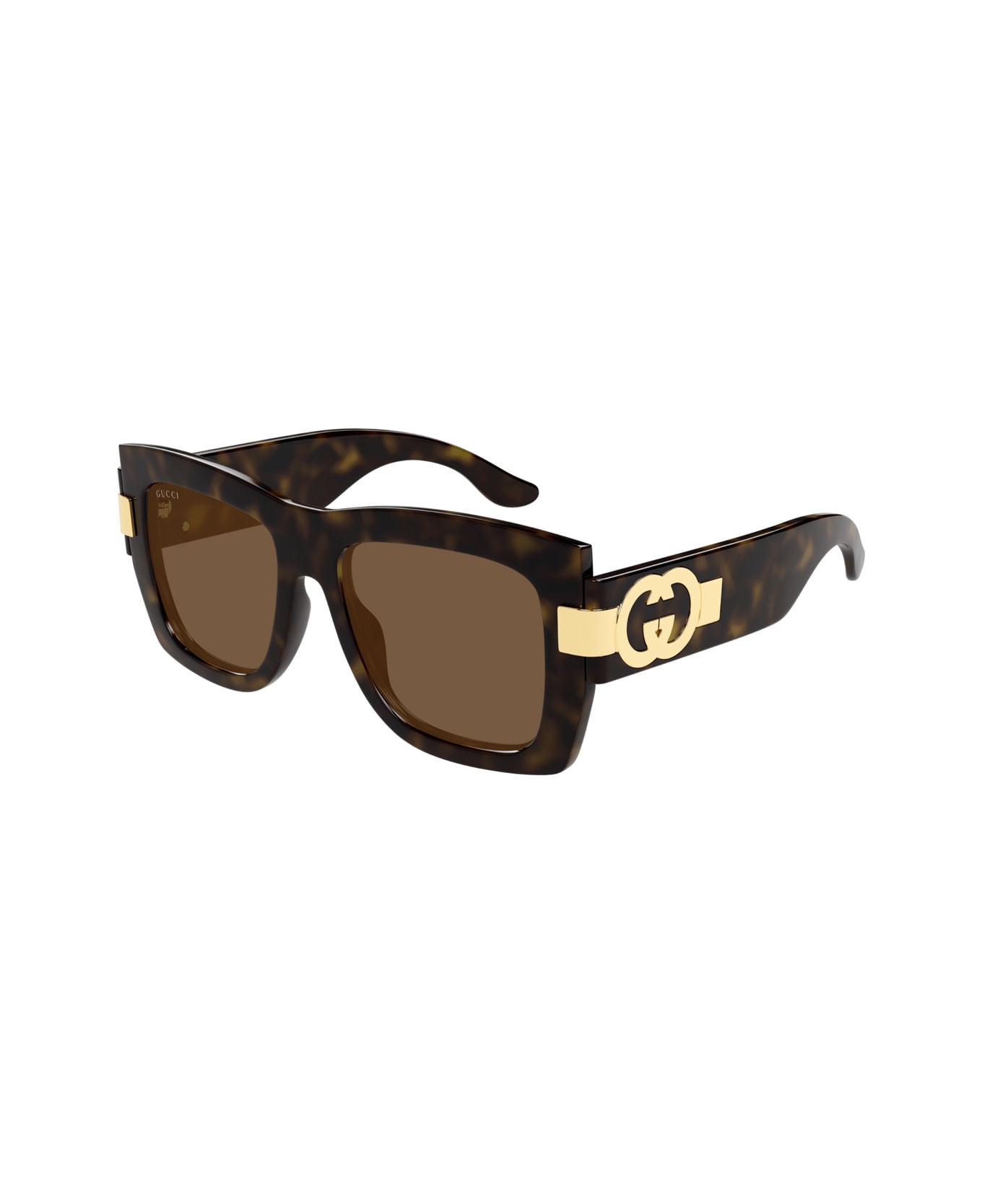 Gucci Eyewear Gucci Gg1688s Linea Gg Logo 002 Havana Brown Sunglasses - Marrone