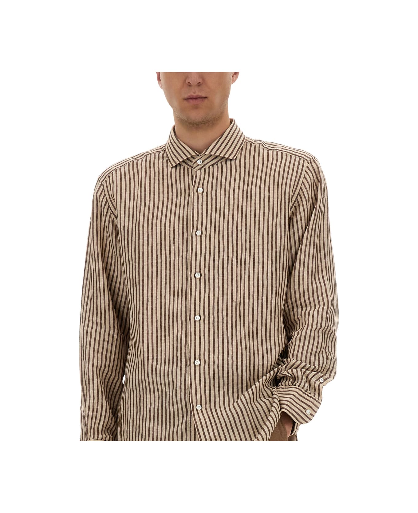 Hugo Boss Shirt "l-josh-spreadw-c-252" - BROWN