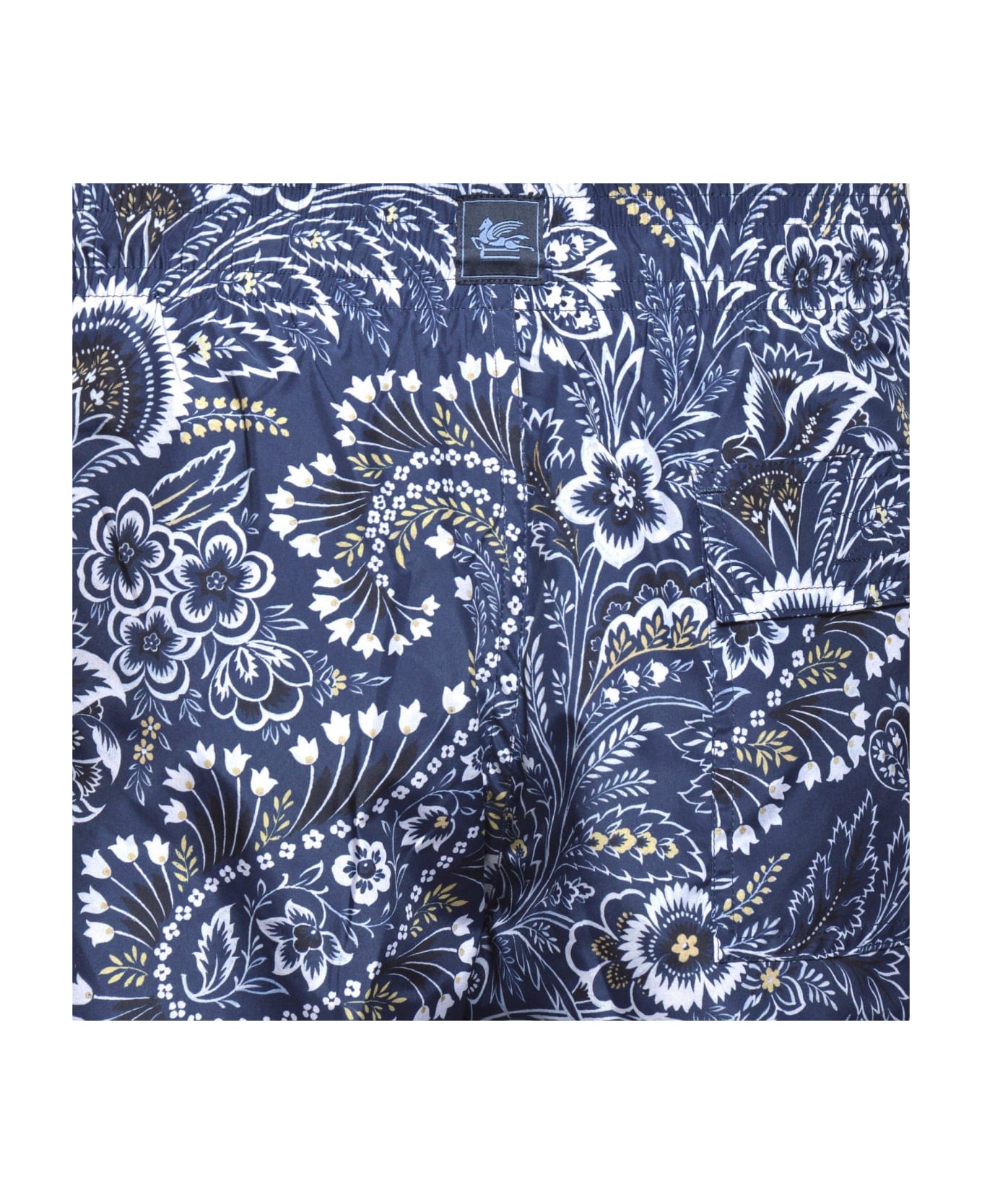 Etro Blue Paisley Print Swimwear - Blue