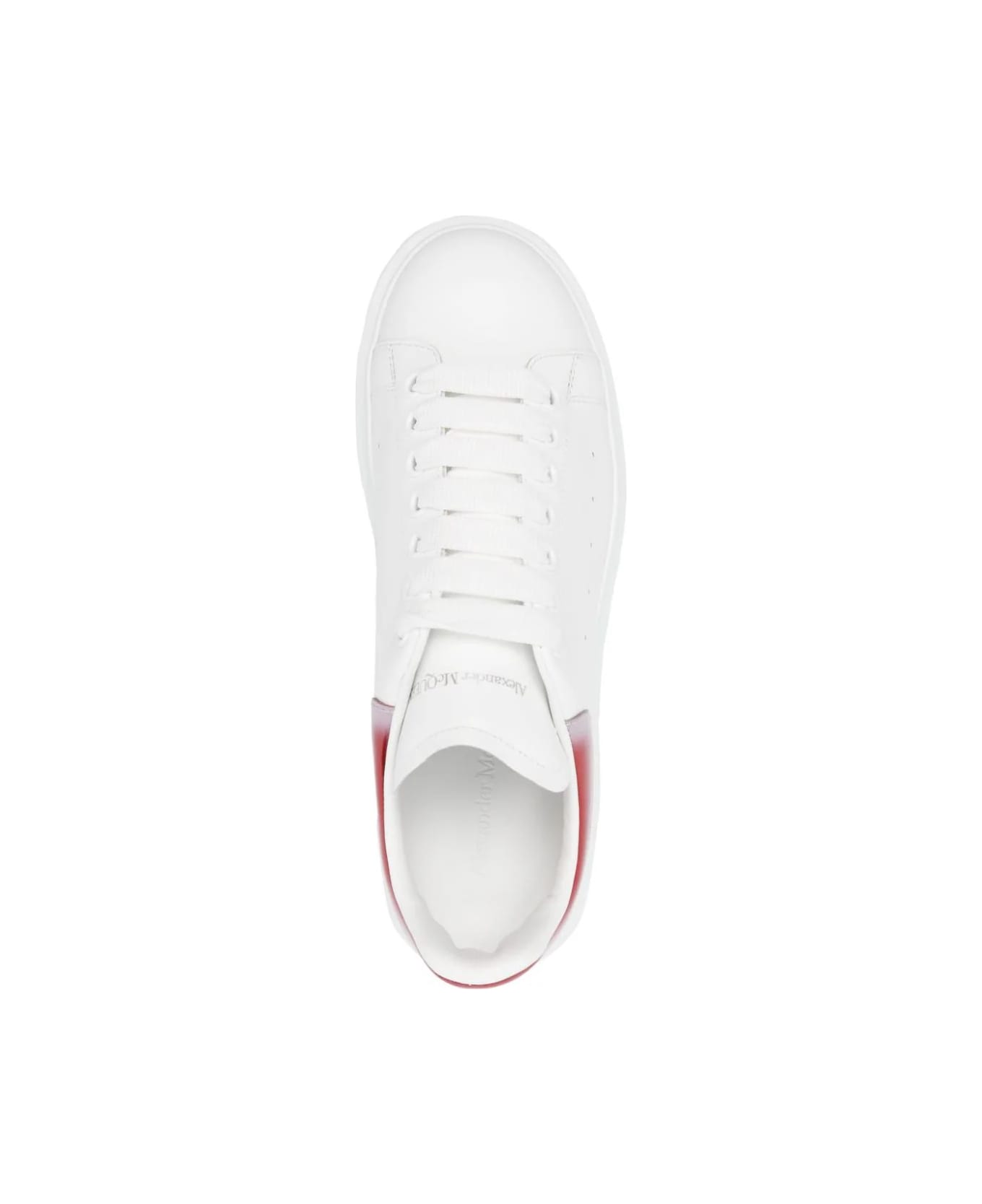 Alexander McQueen Oversized Sneakers In White And Red - White