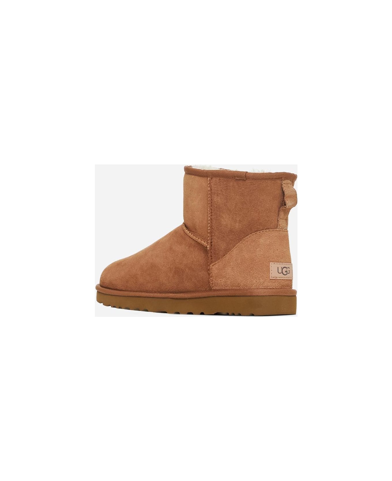 UGG Mini Classic Ii Suede Ankle Boots - CHESTNUT