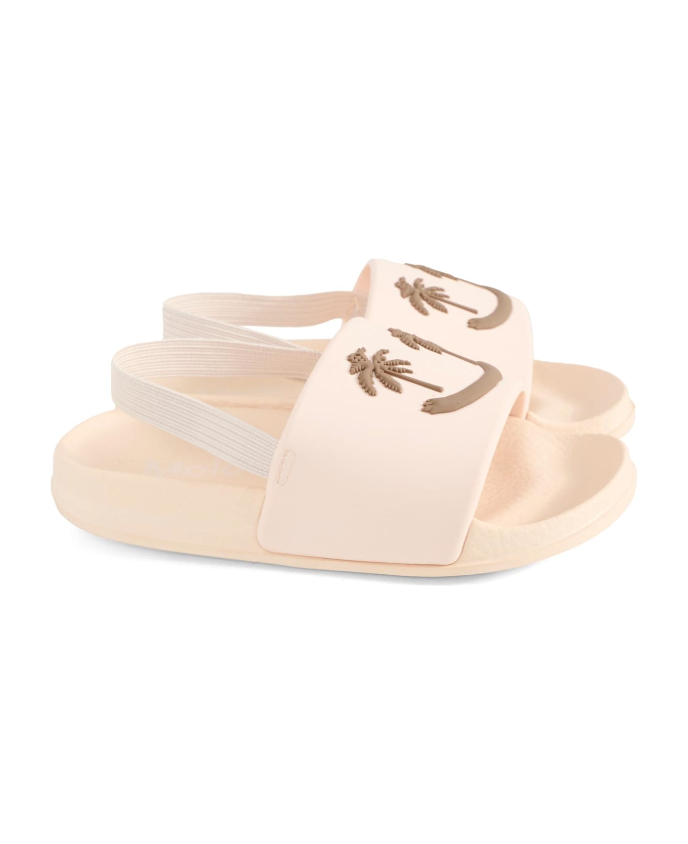 Molo Beige Slippers For Kids With Smiley - Beige