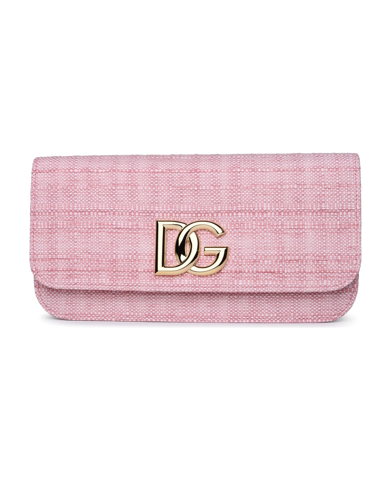 Dolce & Gabbana Chain-link Clutch Bag - Pink クラッチバッグ