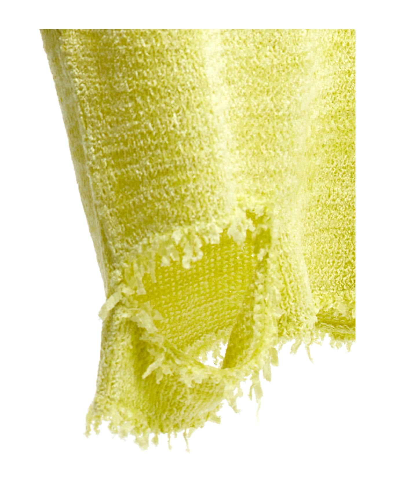 Jil Sander Destroyed Chenille Vest - Yellow