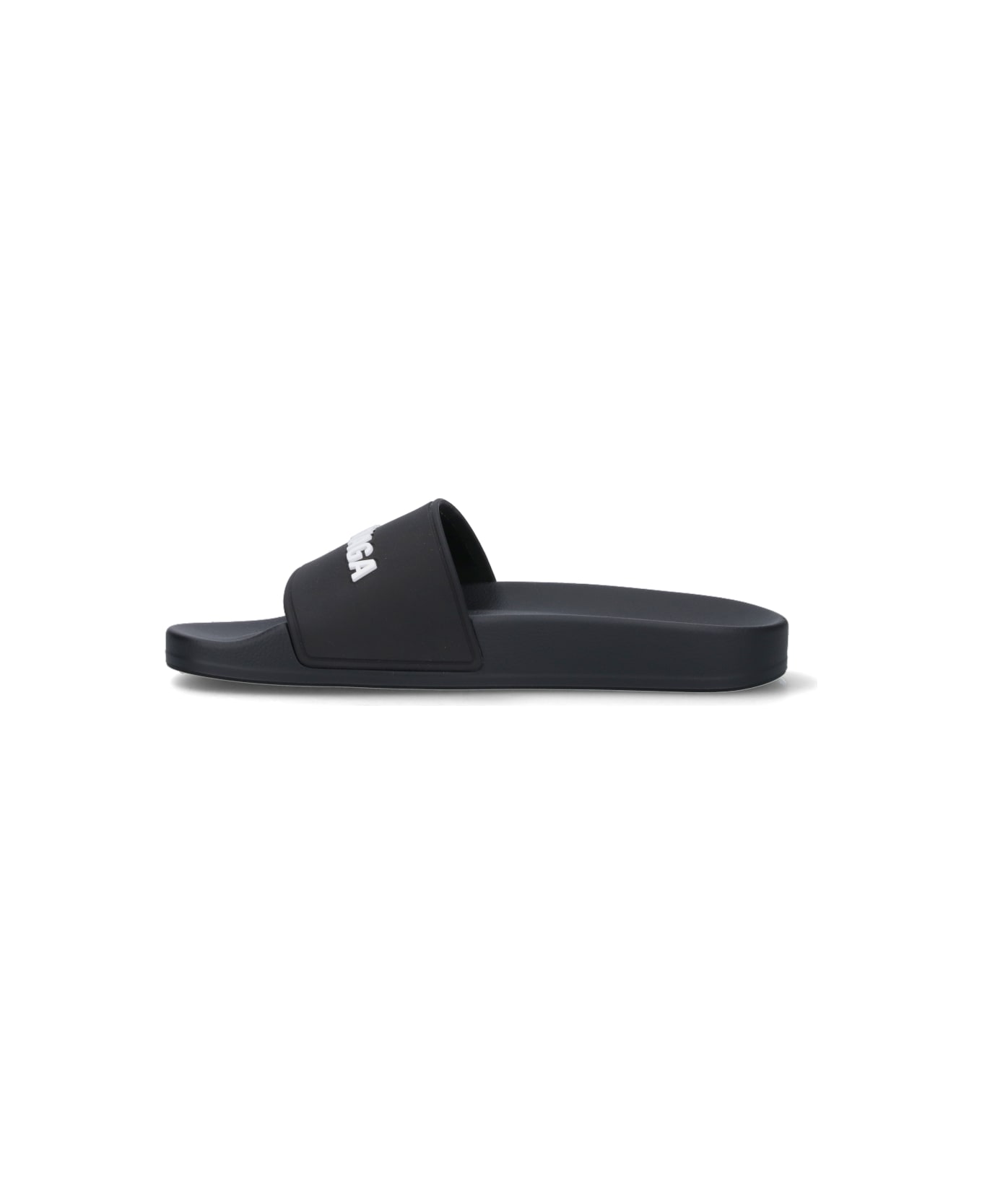 Balenciaga 'pool Side' Slide Sandals - Black  
