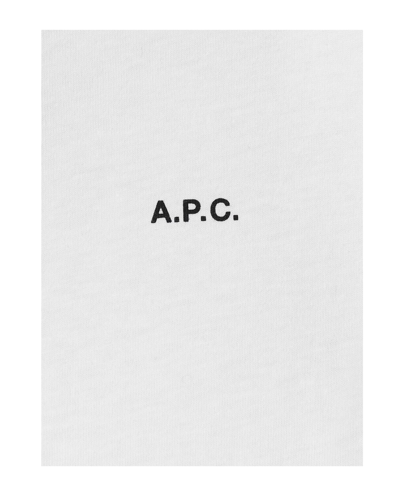 A.P.C. Kyle Cotton Crew-neck T-shirt - White