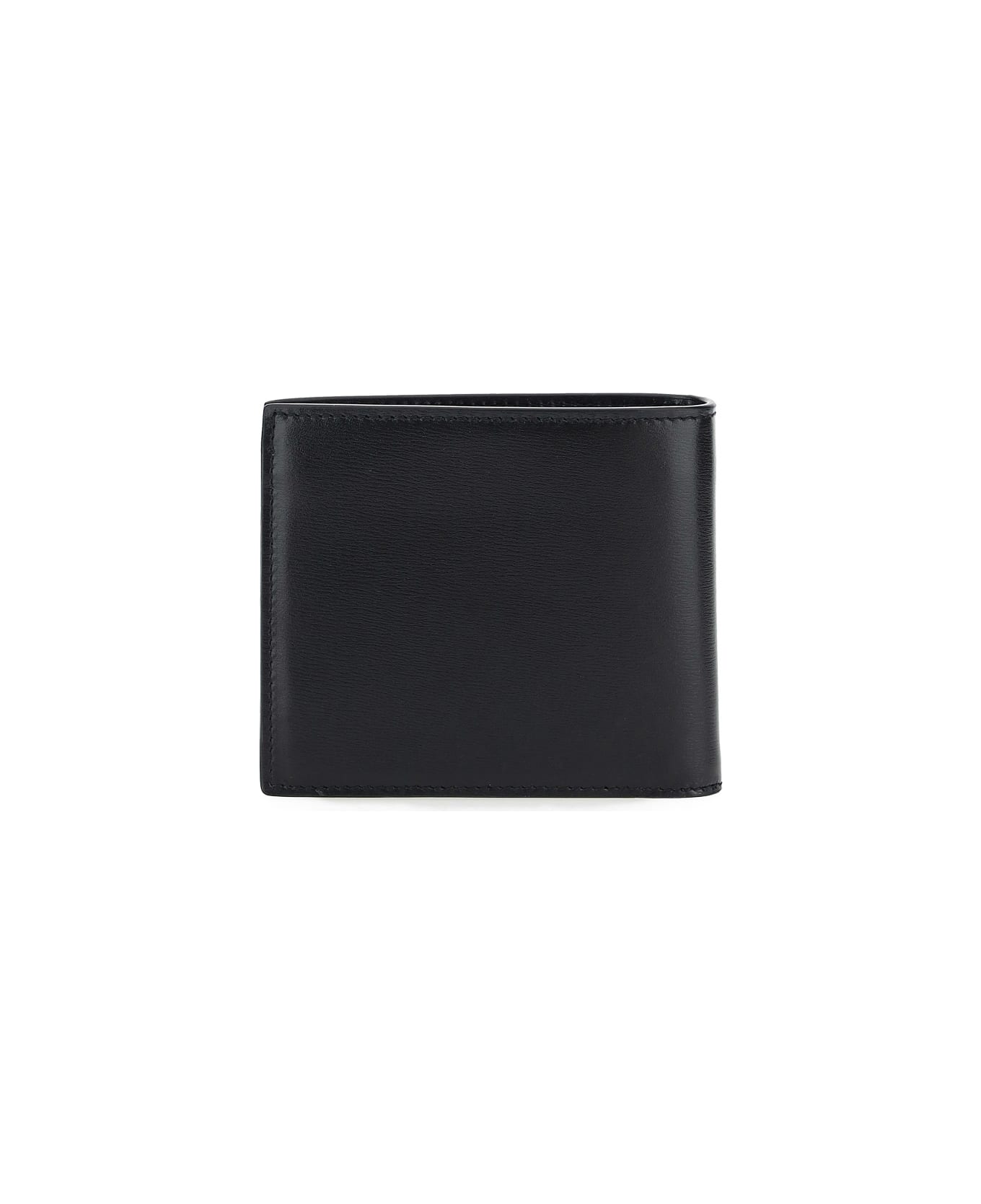 Saint Laurent Compact Leather Wallet - Nero