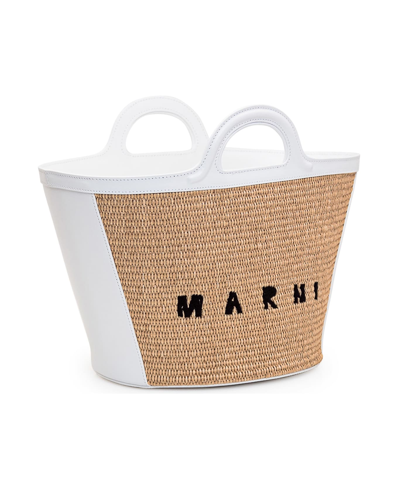 Marni Tropicalia Small Bag - SAND STORM/LILY WHITE トートバッグ