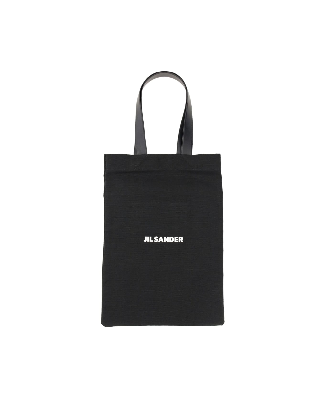 Jil Sander Tote Bag With Logo - BLACK
