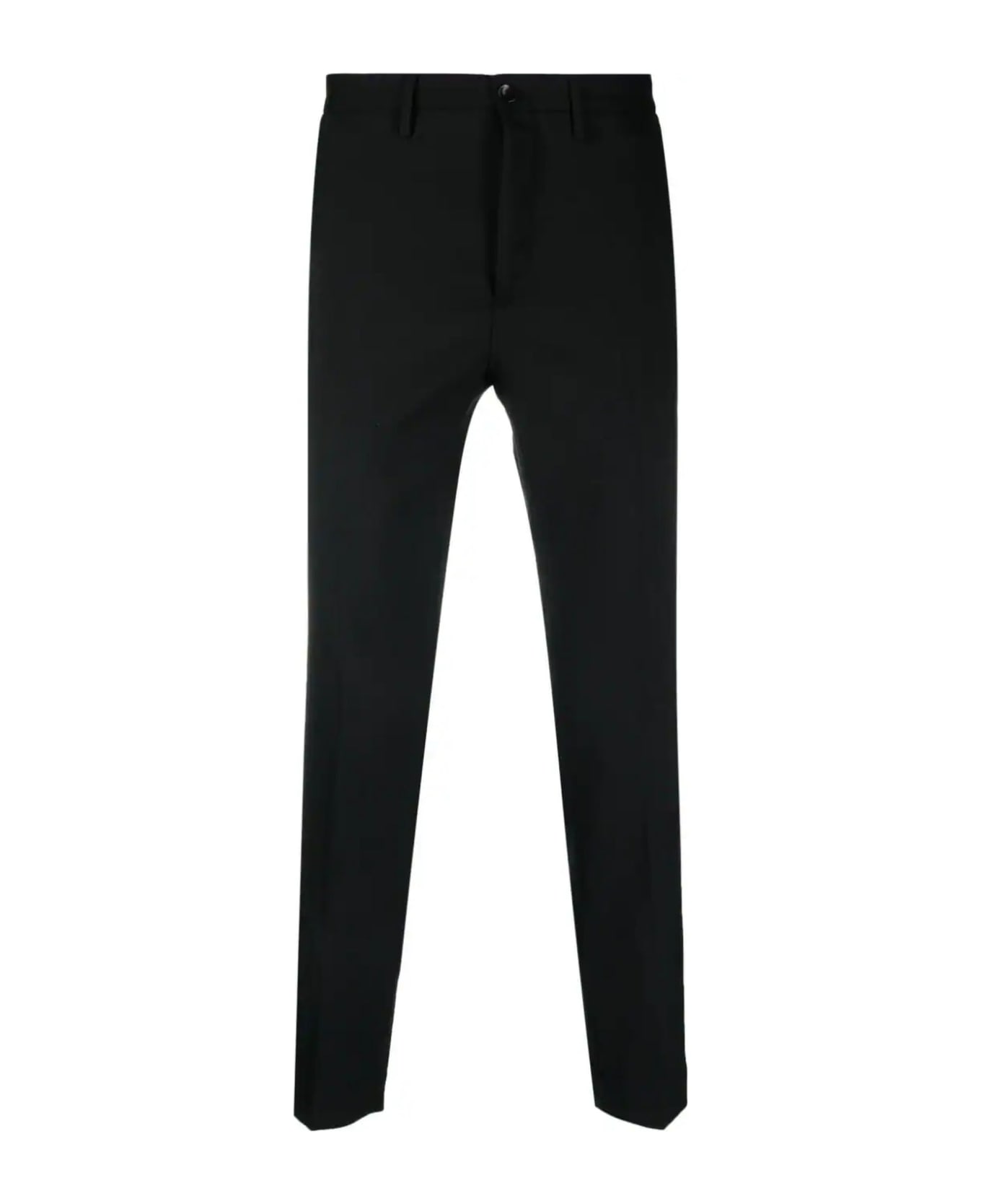 Incotex Black Wool Blend Trousers - Black