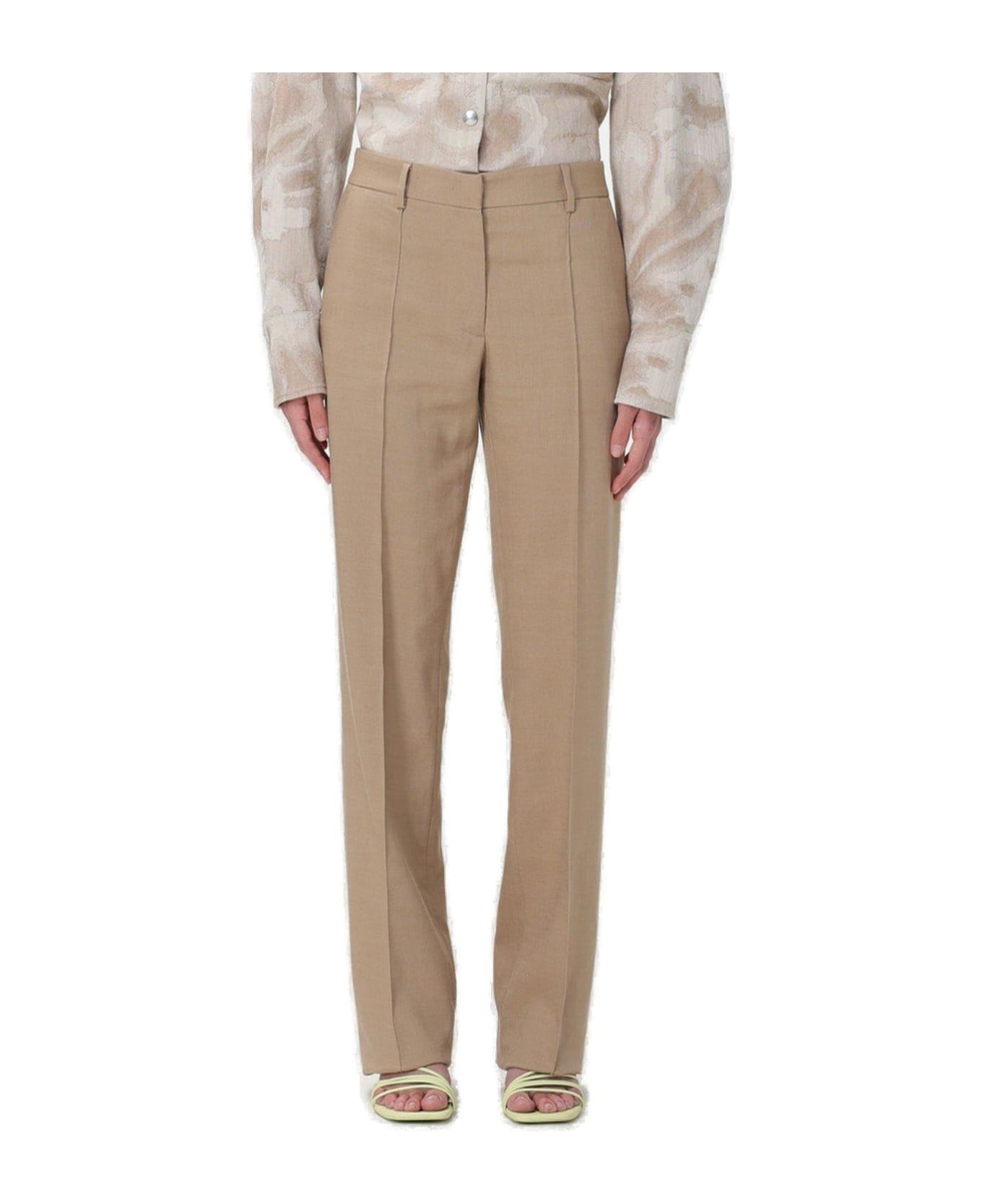 MSGM Straight-leg Pleated Tailored Trousers MSGM