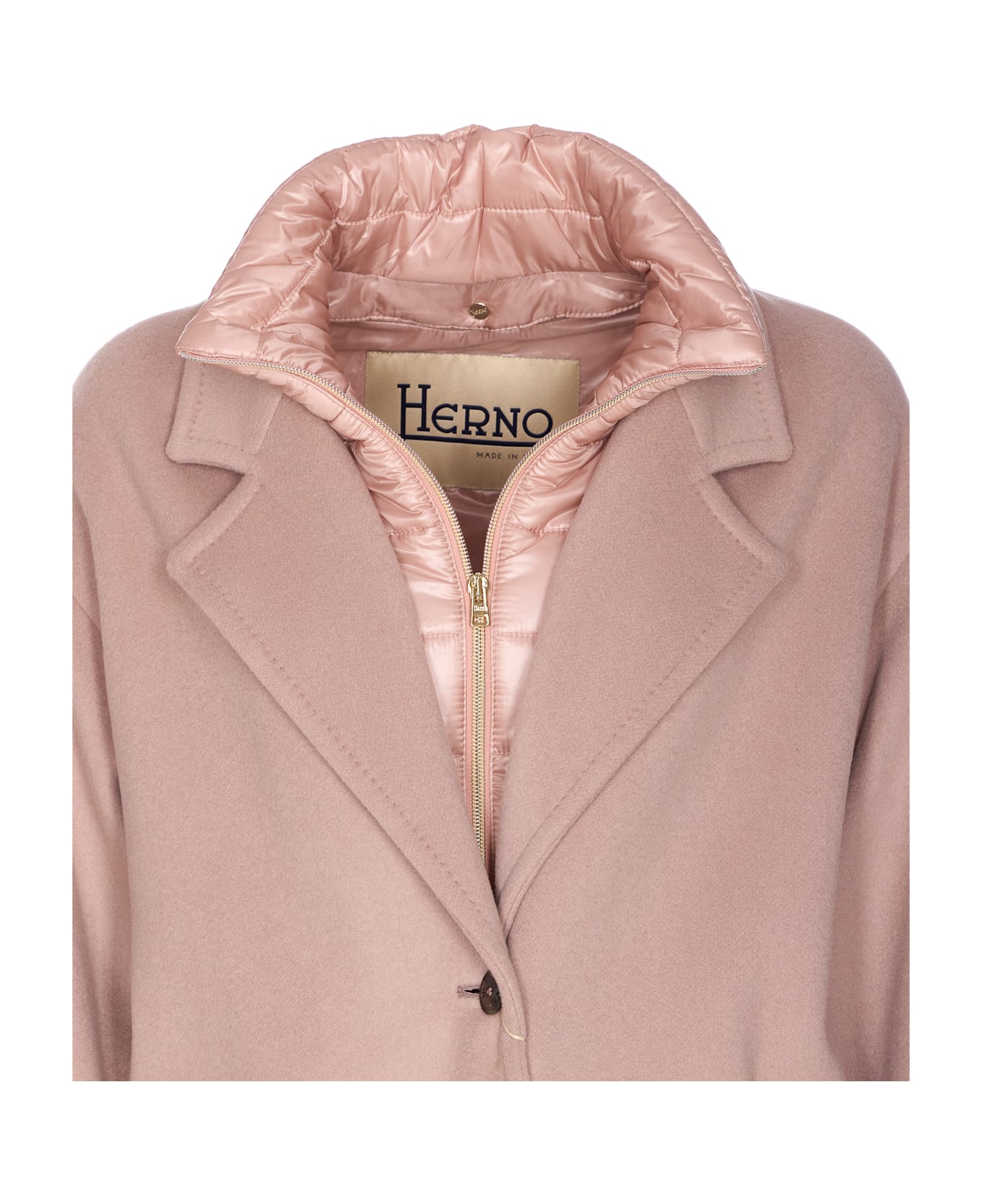 Herno Coat With Nylon Ultralight - Pink