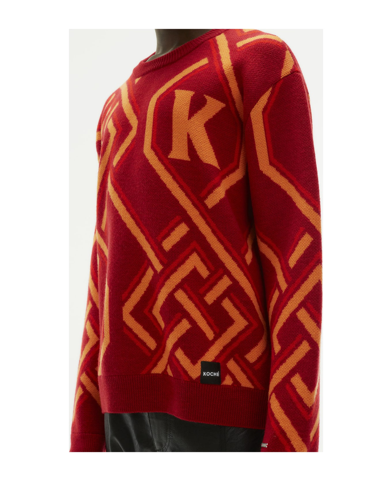 Koché Monogram Jacquard Sweatshirt - ShopStyle Crewneck Sweaters