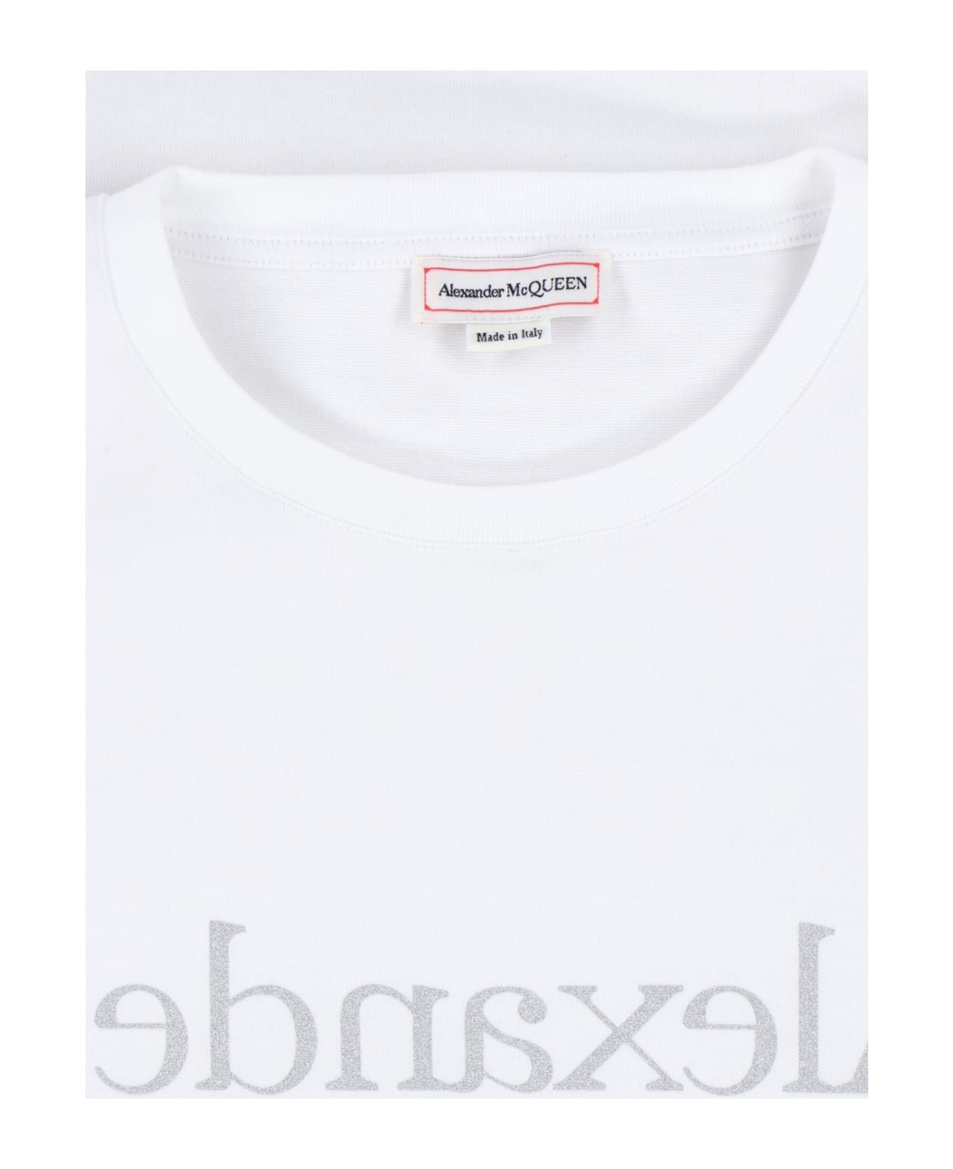 Alexander McQueen 'logo Riflesso' T-shirt - White