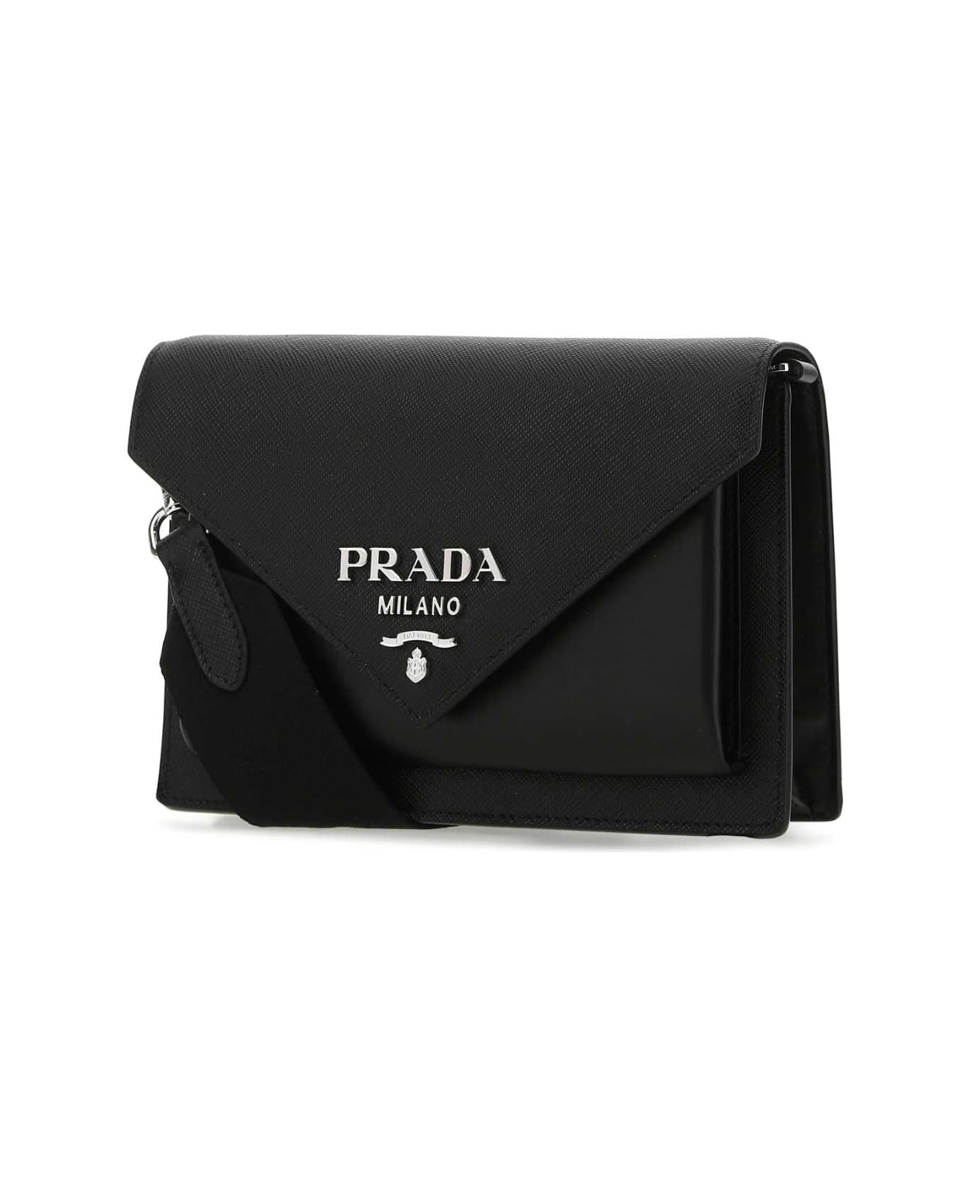 Prada Black Leather Crossbody Bag | italist