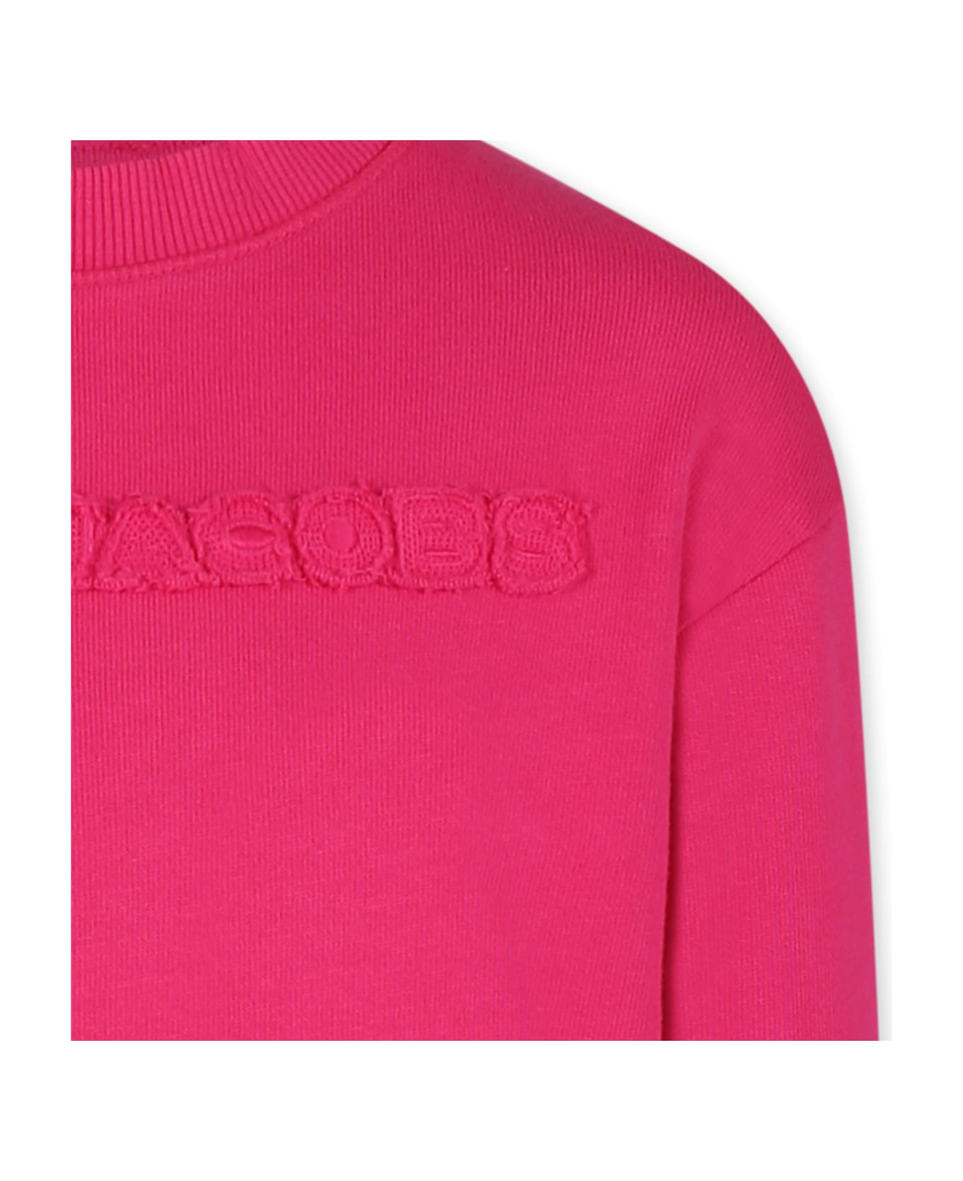 Marc Jacobs Fuchsia Sweatshirt For Girl With Logo - Fucsia