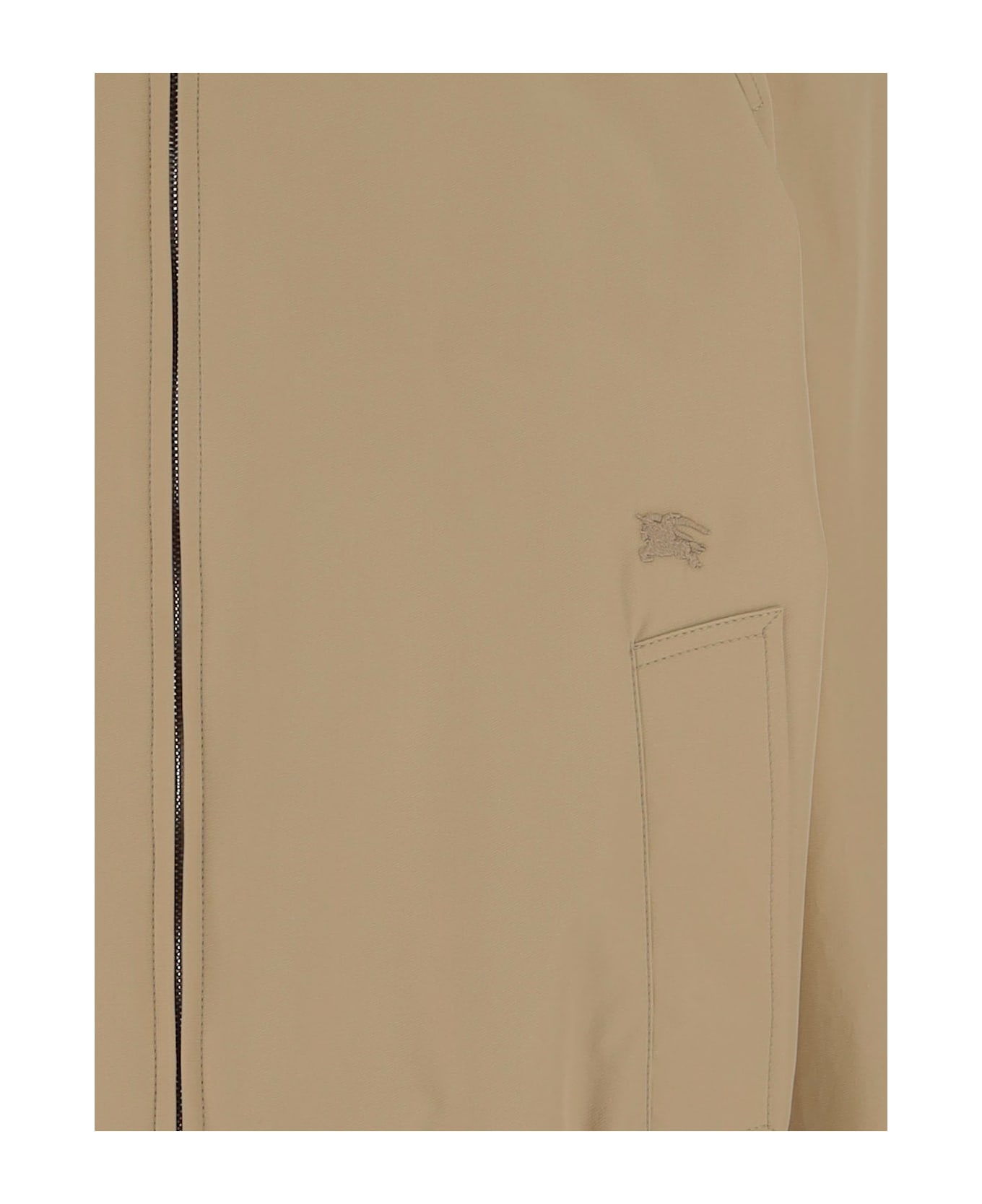 Burberry Cotton Gabardine Harrington Chester Jacket - Beige