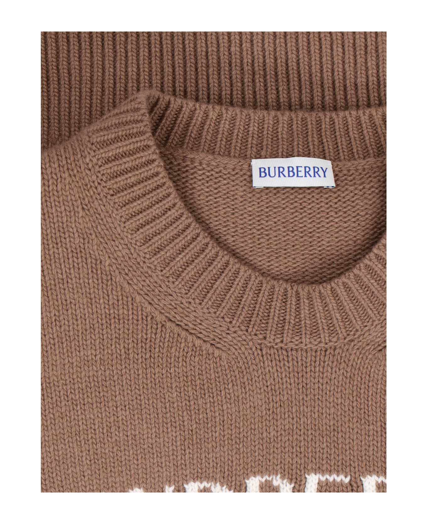 Burberry Wool And Cashmere Sweater - Brown