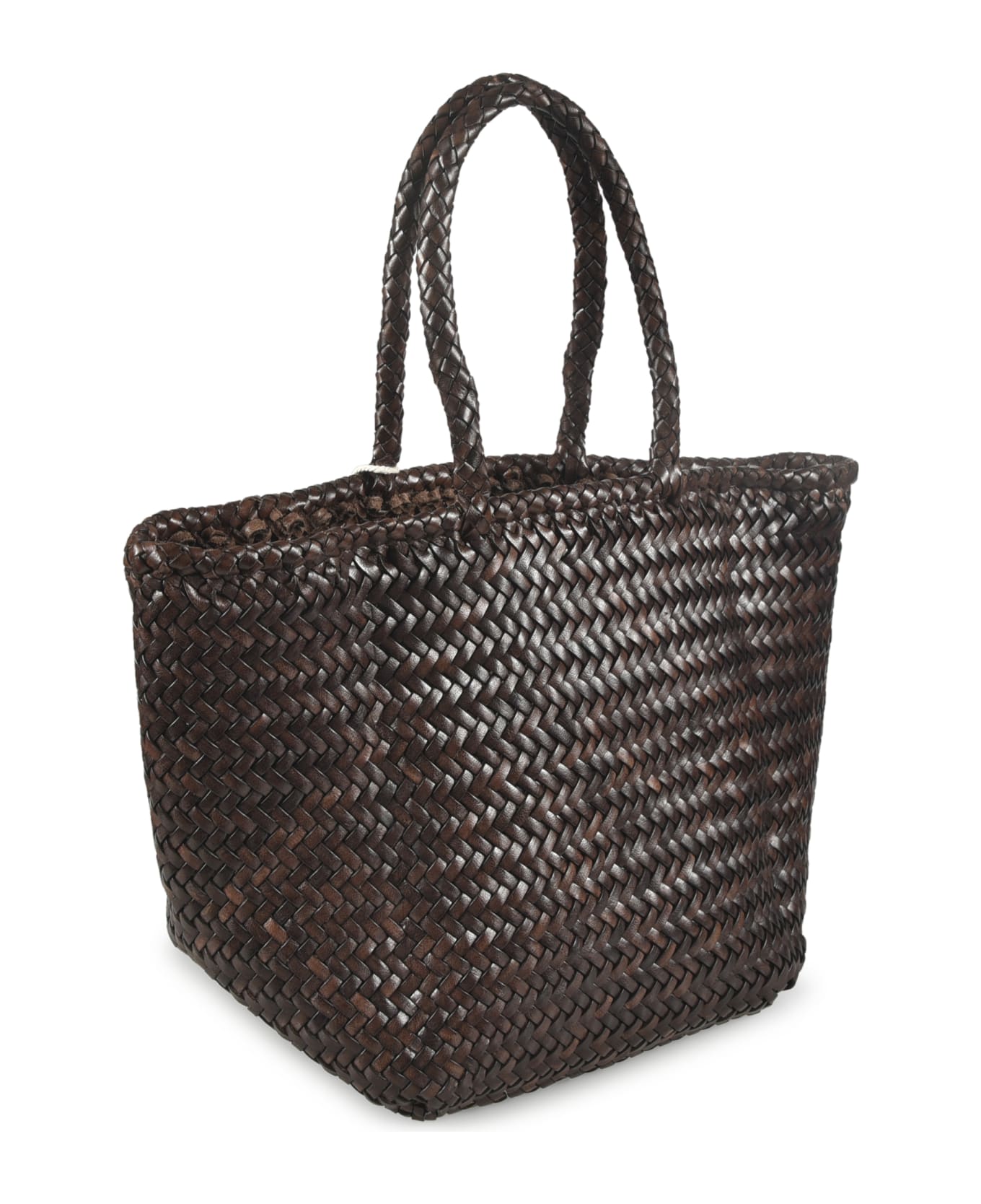 Dragon Diffusion Grace Basket Small Shopper Bag - Dark Brown