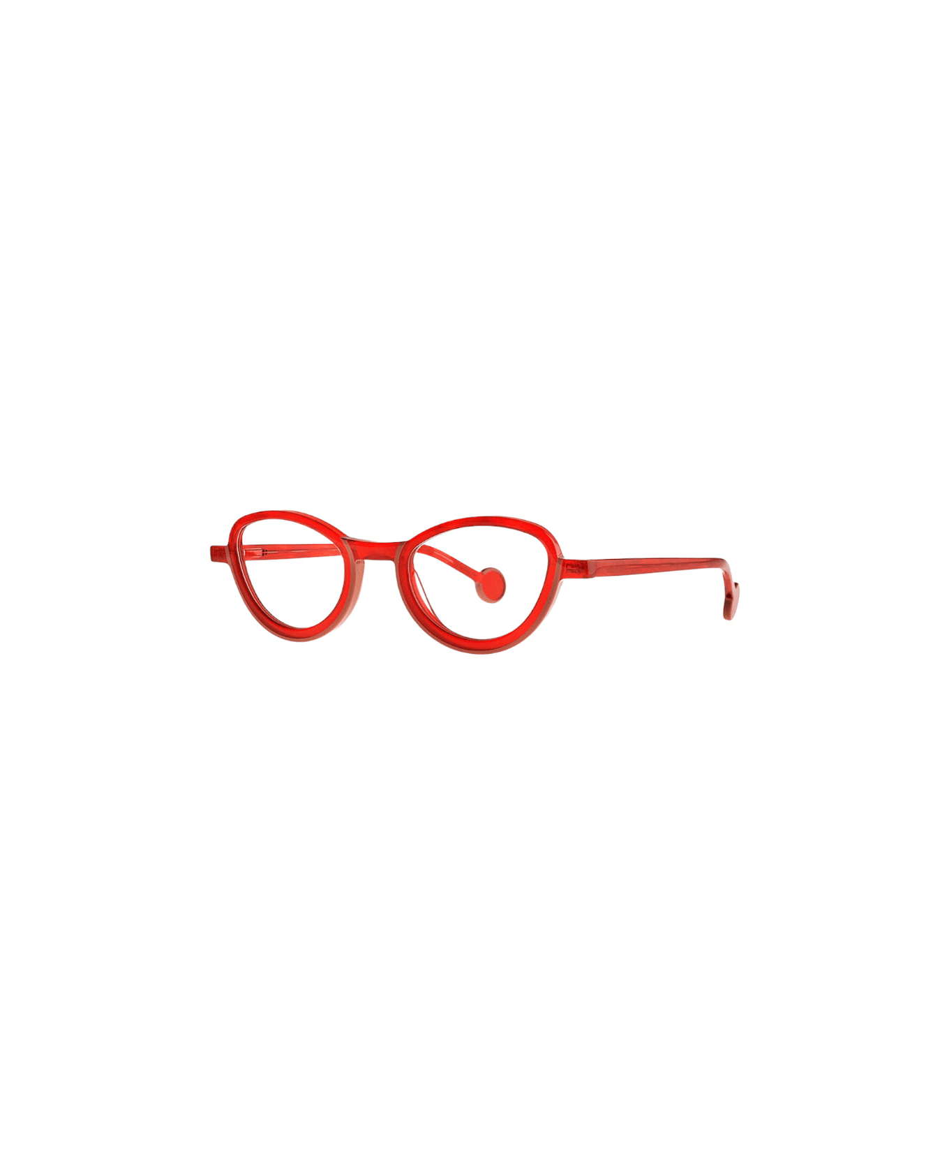 Theo Eyewear Swing - Trasparent Red Glasses