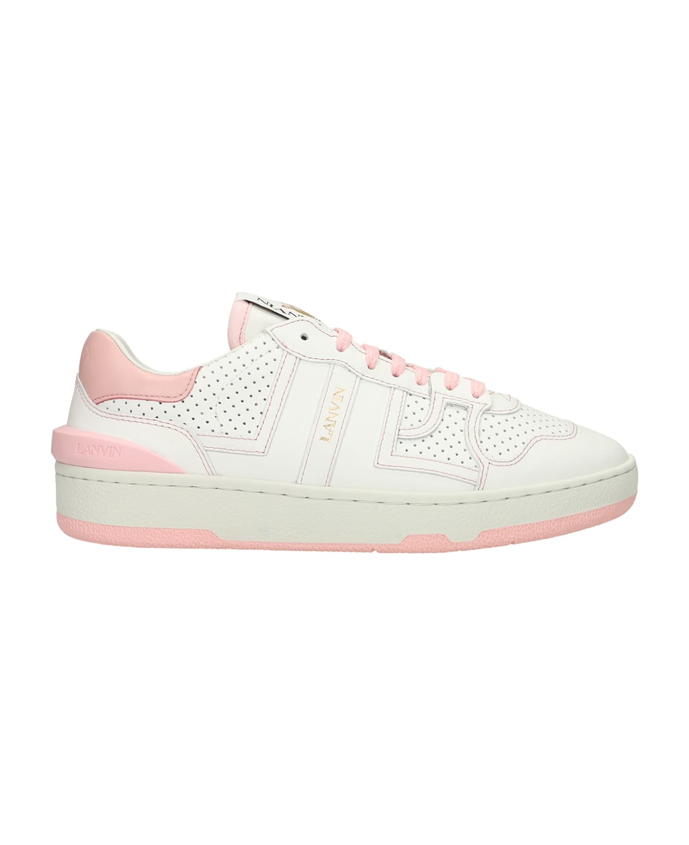 Lanvin Clay  Sneakers In White Leather - white