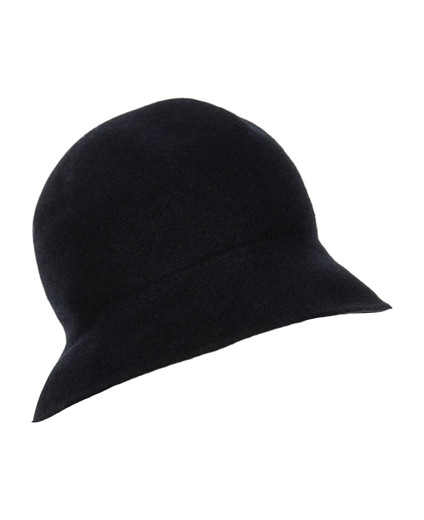 Kangra Black Wool And Cashmere Bucket Hat - Black