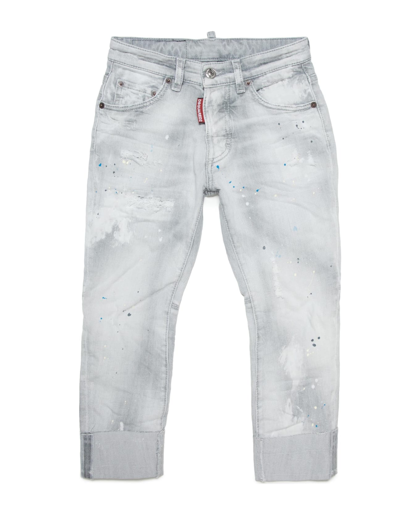Dsquared2 Jeans With Logo - Gray ボトムス