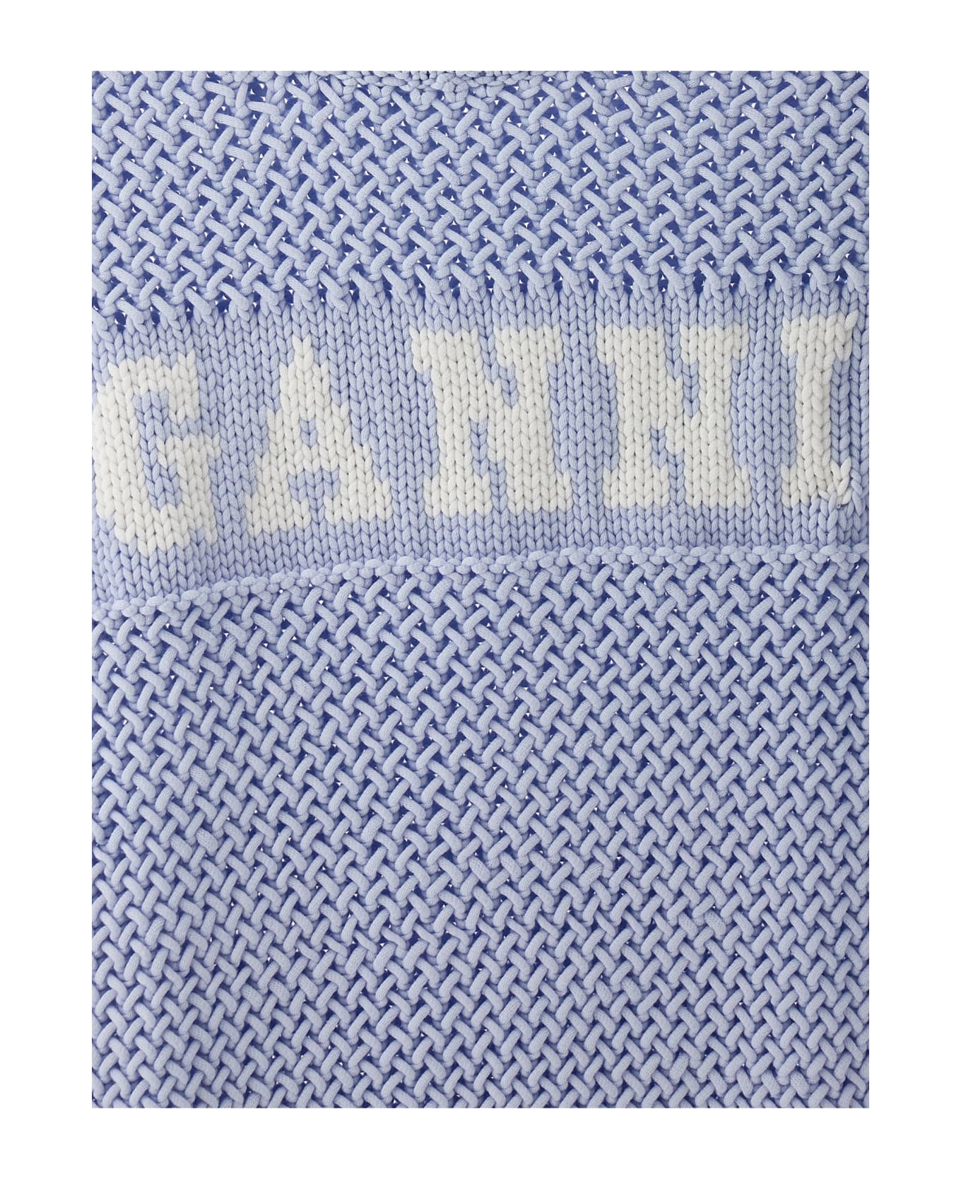 Ganni Logo Vest - Light Blue