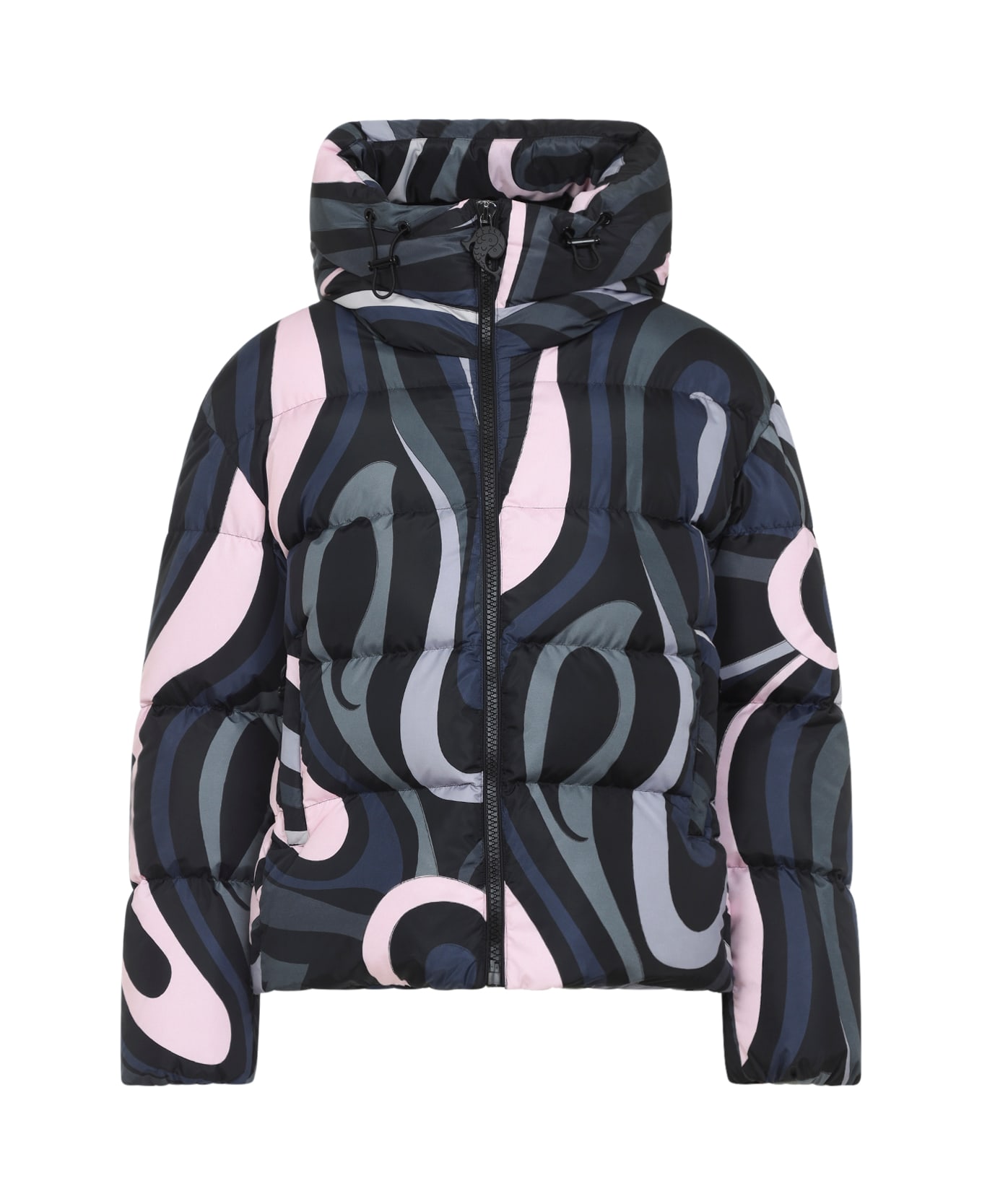 Pucci Down Jacket - Black Pink