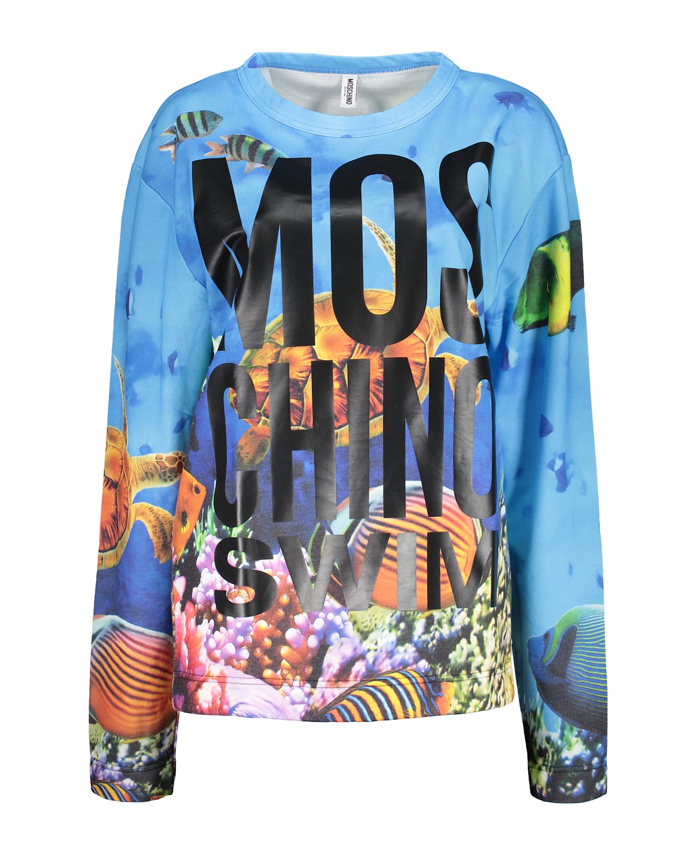 Moschino Print Sweatshirt - Light Blue