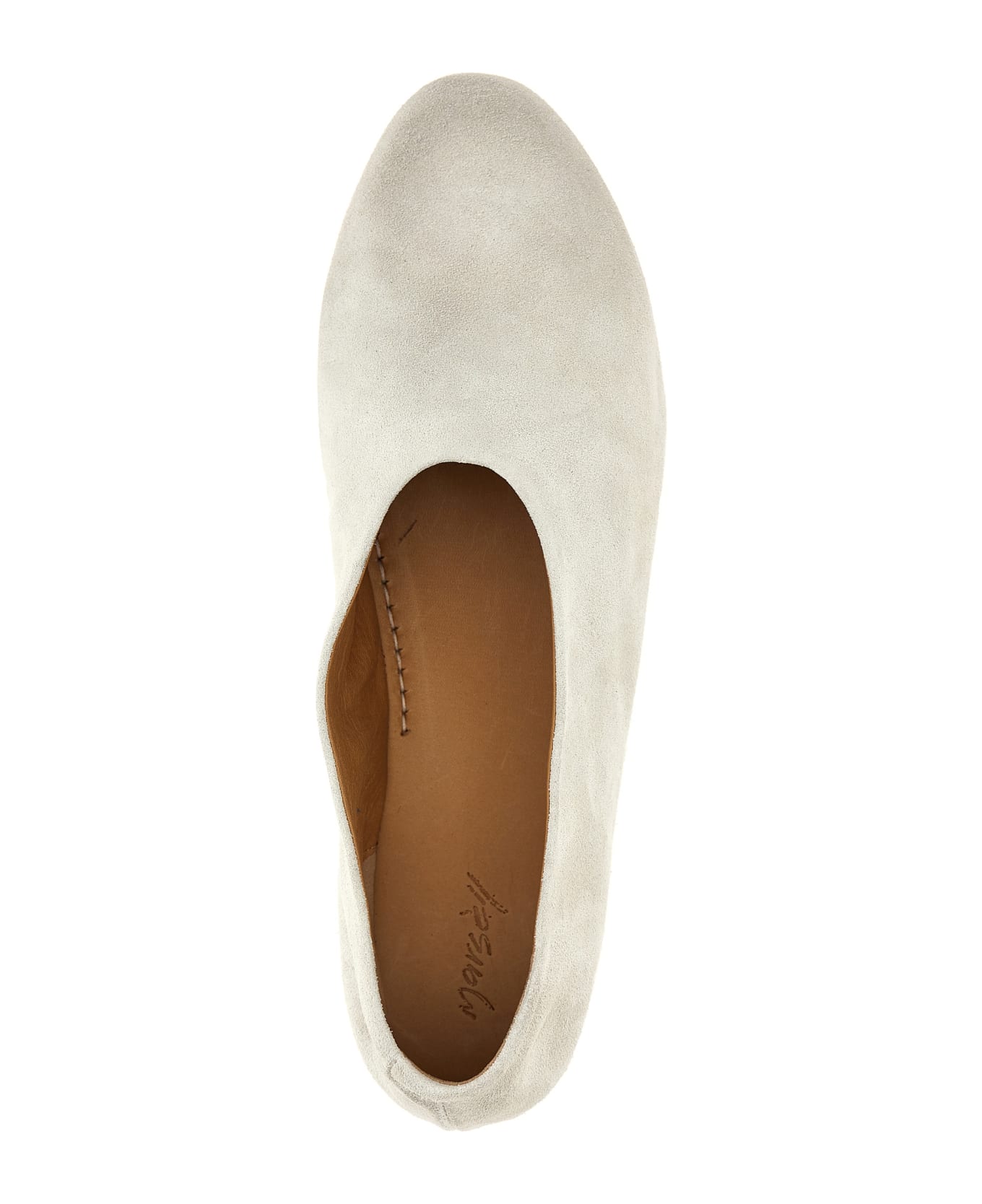 Marsell 'coltellaccio' Ballet Flats - White