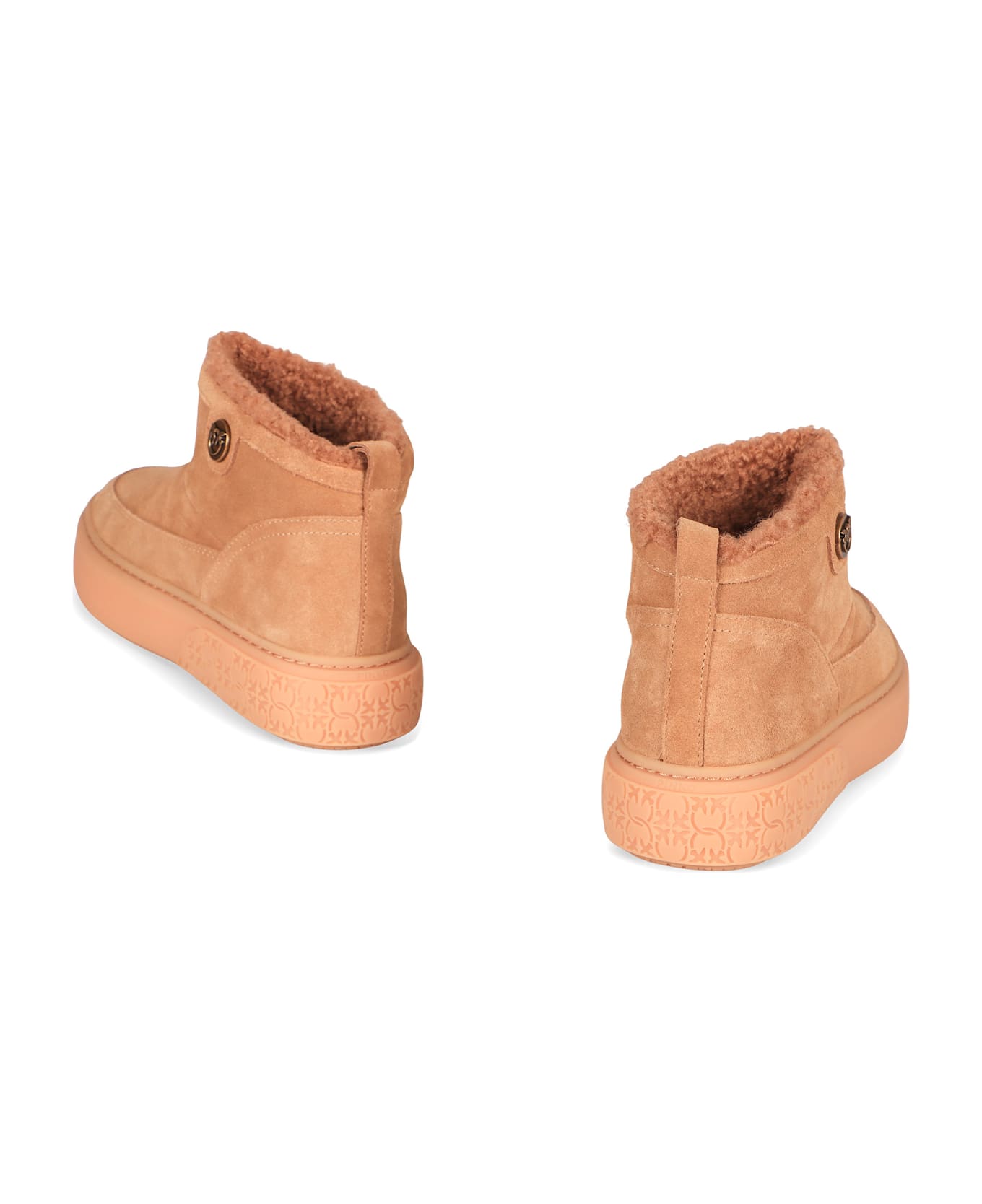 Pinko Yoko Suede Ankle Boots - Beige