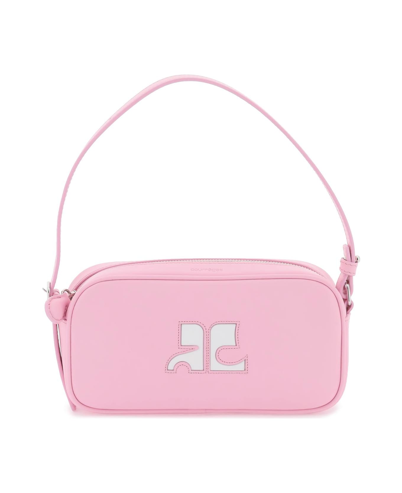 Courrèges Leather Baguette Bag - PINK ショルダーバッグ