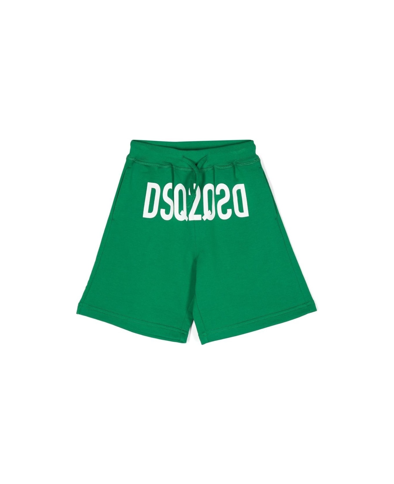 Dsquared2 Sports Bermudas With Print - Green