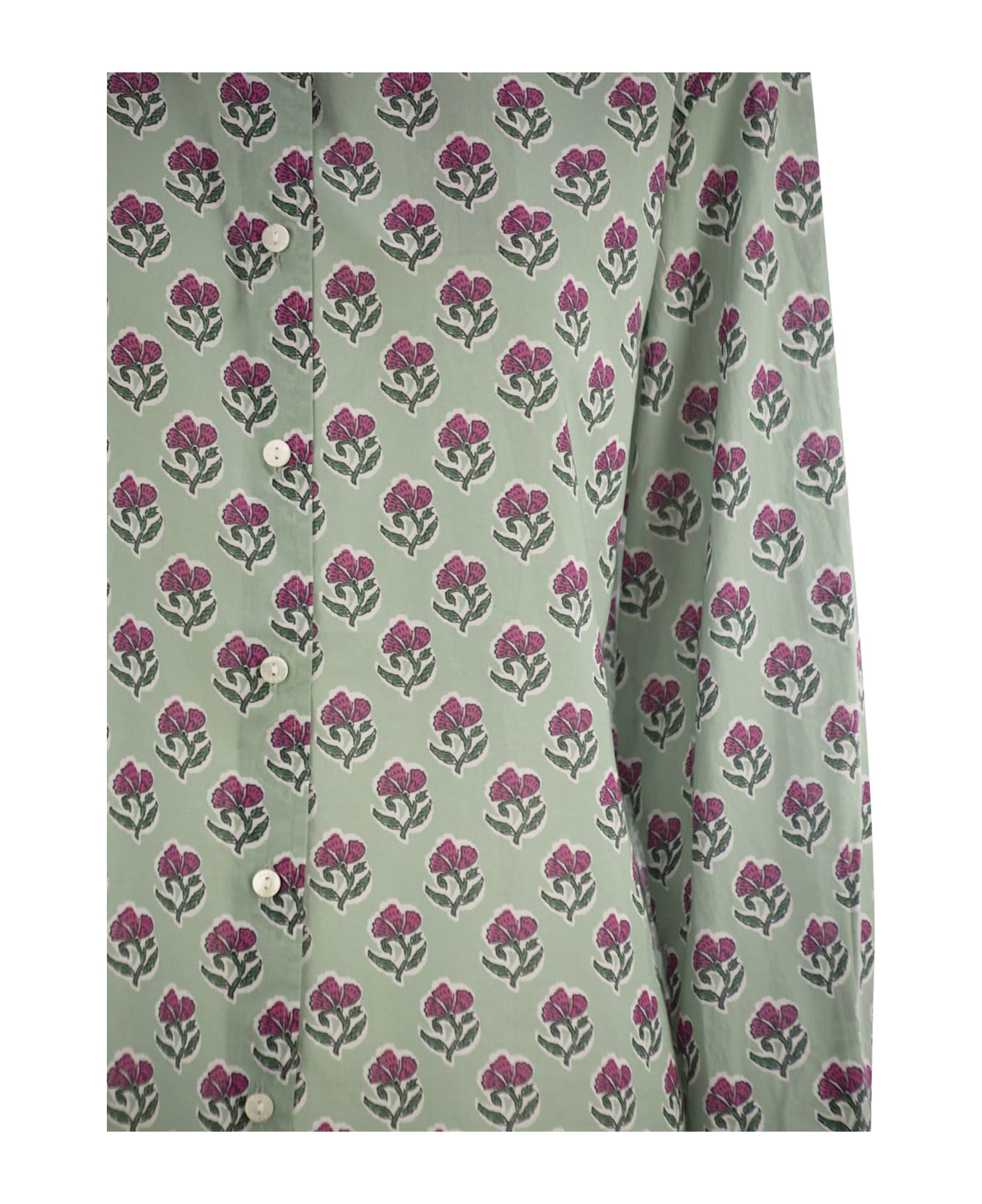 MC2 Saint Barth Meredith - Cotton Shirt With Pattern - Green