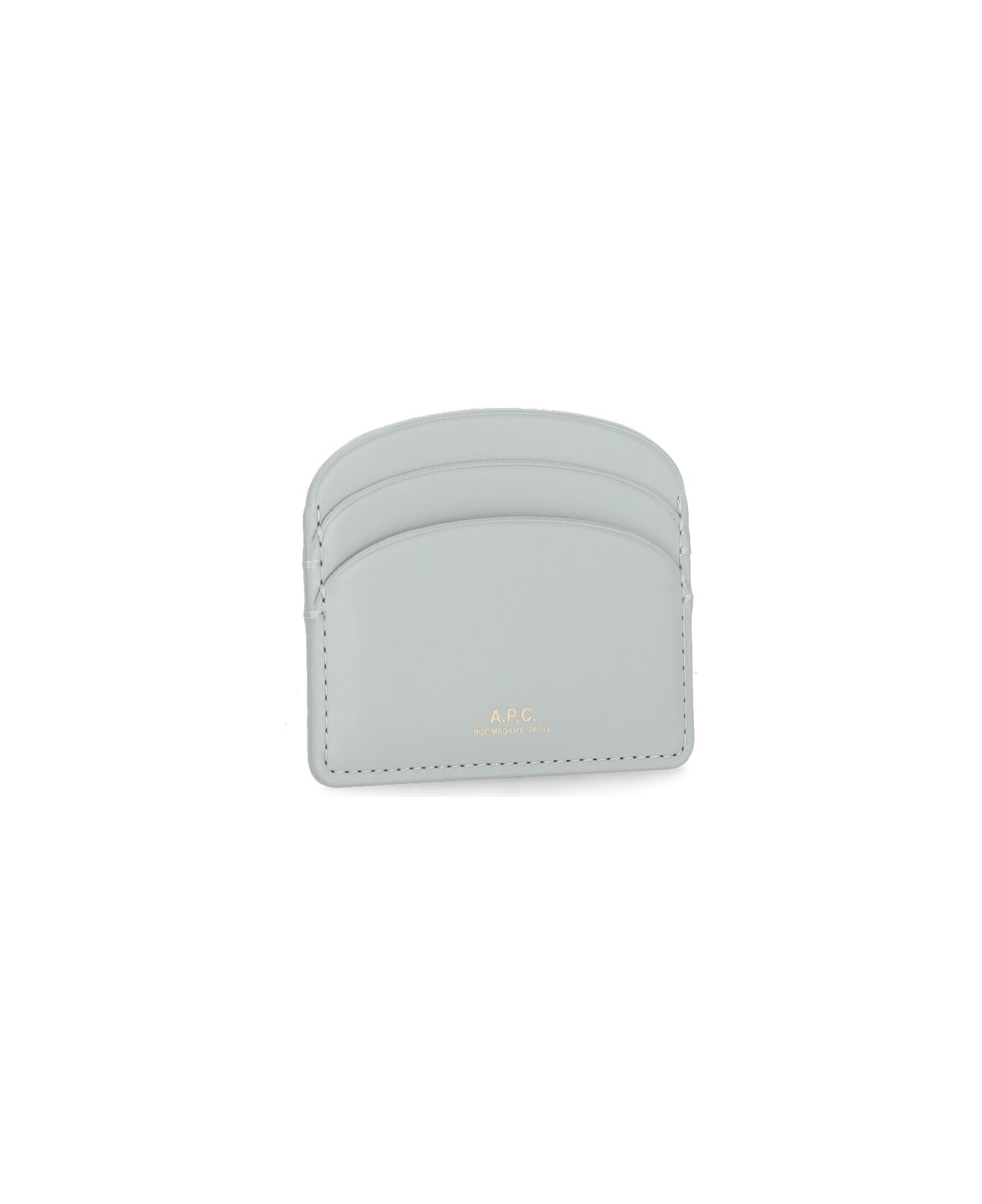 A.P.C. Demi Lune Card Holder - Grey