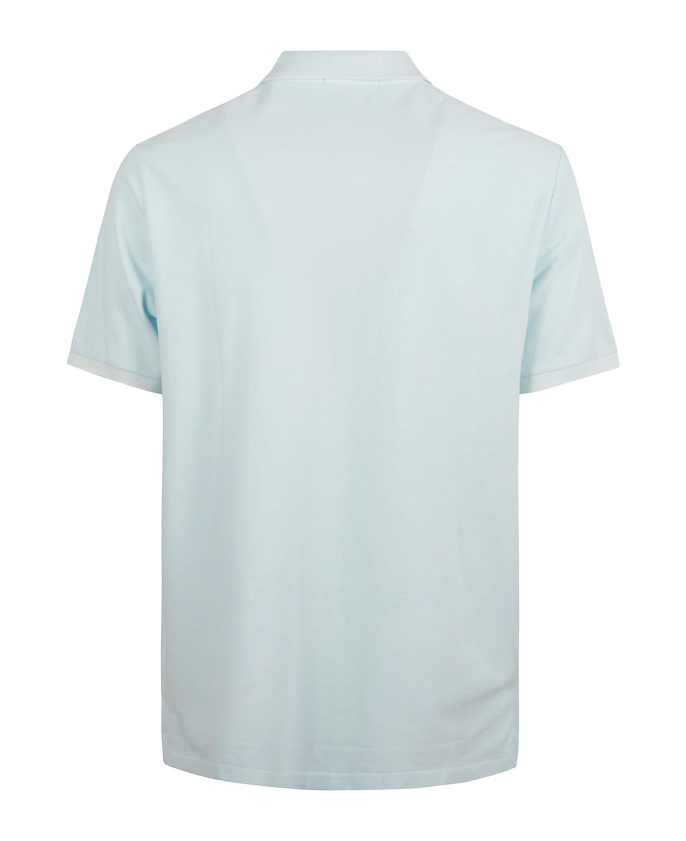 Ralph Lauren Logo Embroidered Polo Shirt - Sky
