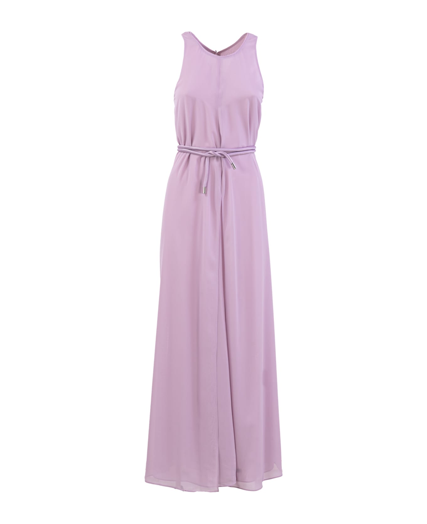 Emporio Armani Long Creponne Dress - Lilac