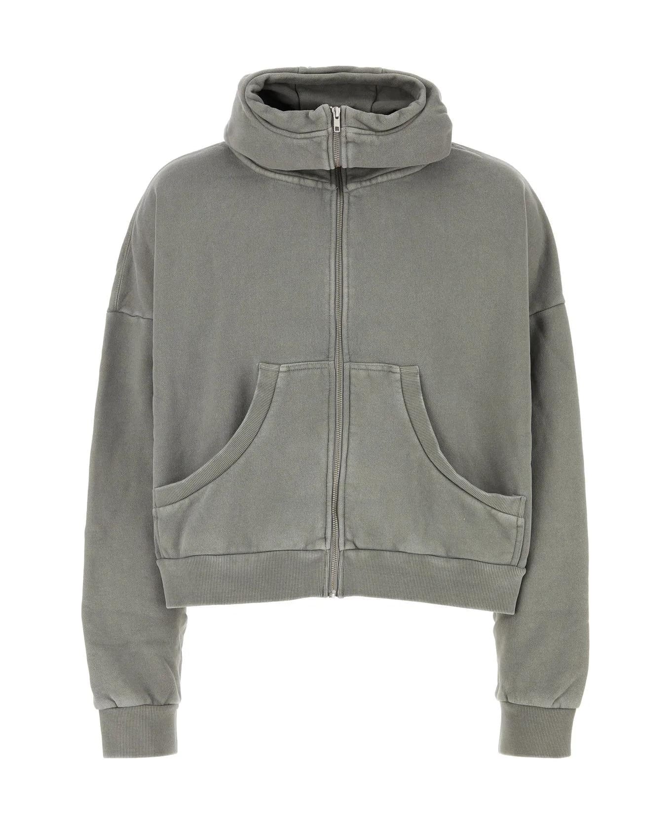 Entire Studios Grey Cotton Oversize Sweatshirt - Grey