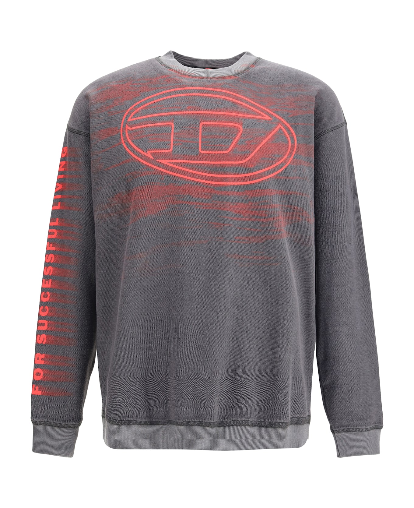 Diesel Cotton Printed Logo Sweatshirt