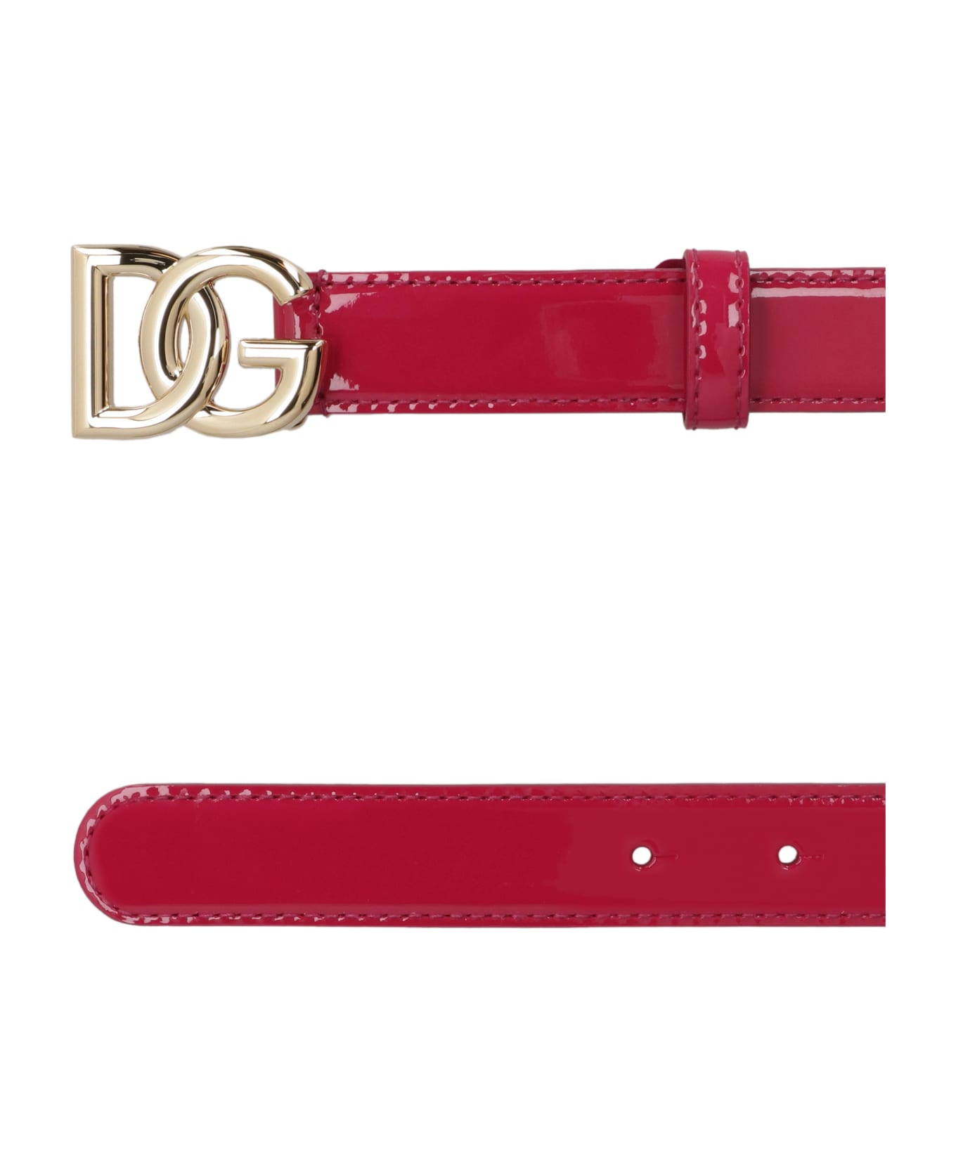 Dolce & Gabbana Dg Buckle Patent Leather Belt - Ciclamino ベルト